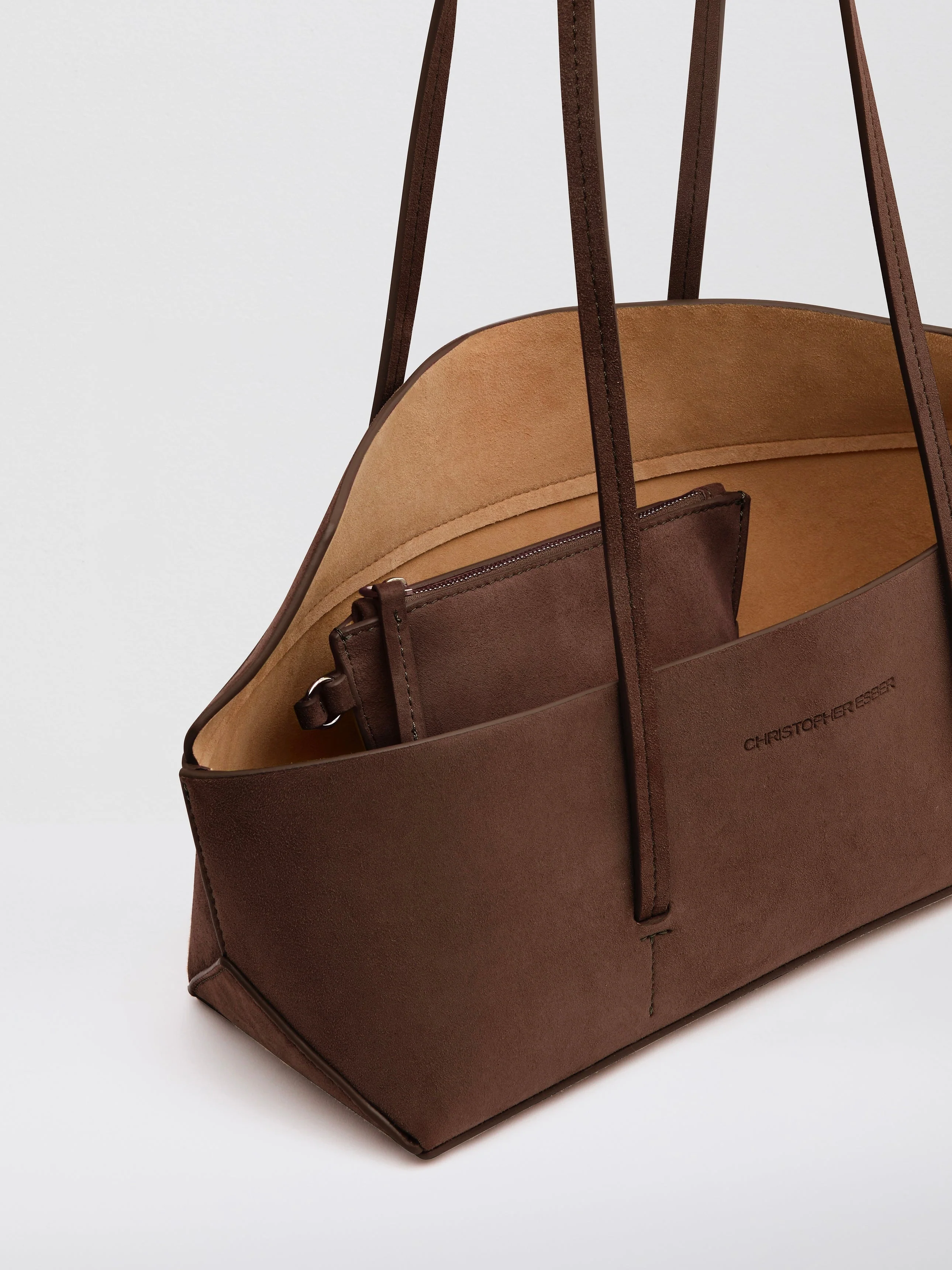 Christopher Esber - Gondola Suede Mini Tote - Image 5