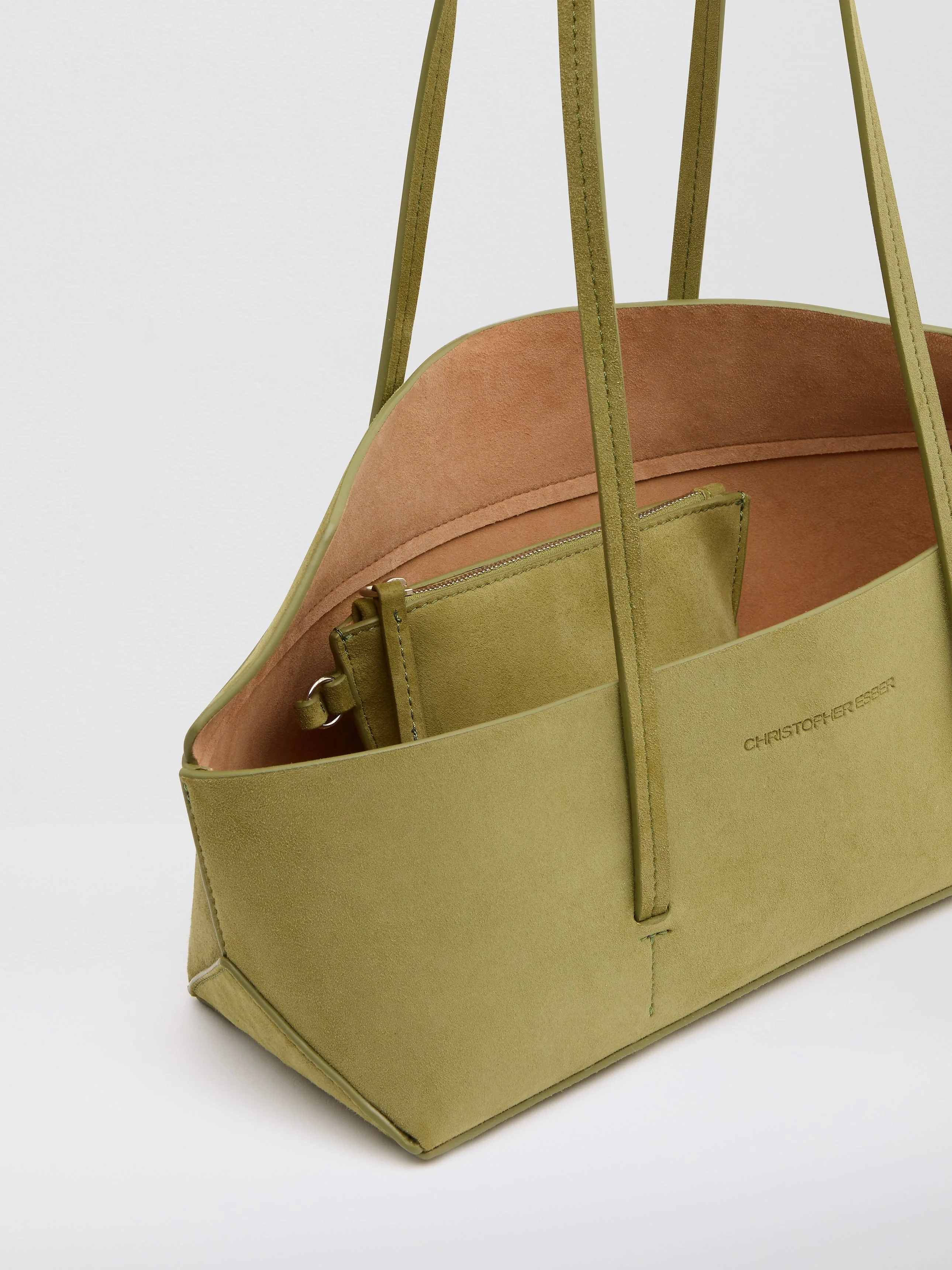 Christopher Esber - Gondola Suede Mini Tote - Image 5