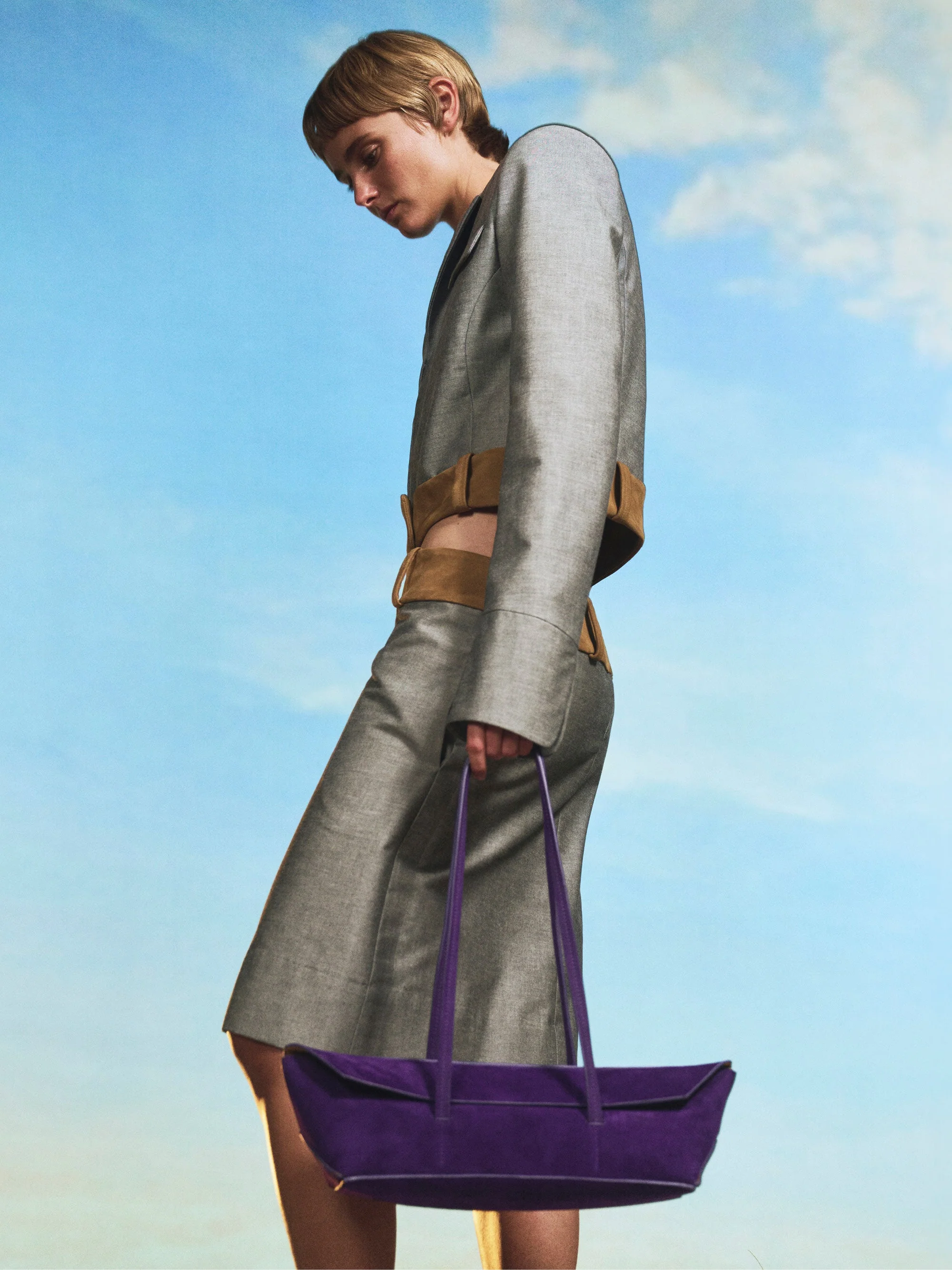 Christopher Esber - Gondola Suede Mini Tote - Image 4