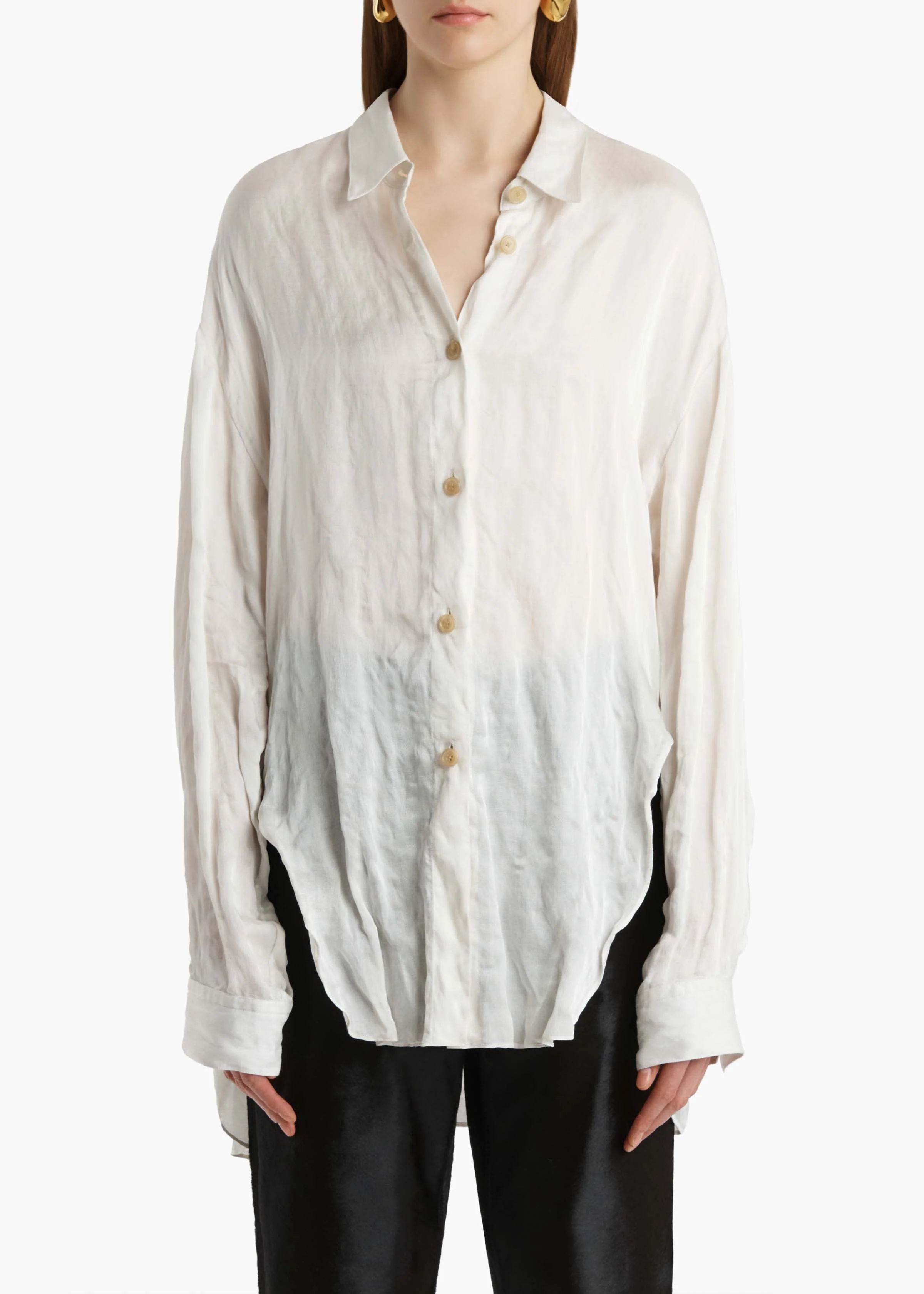 Khaite - Goya Top in Chalk - Image 3