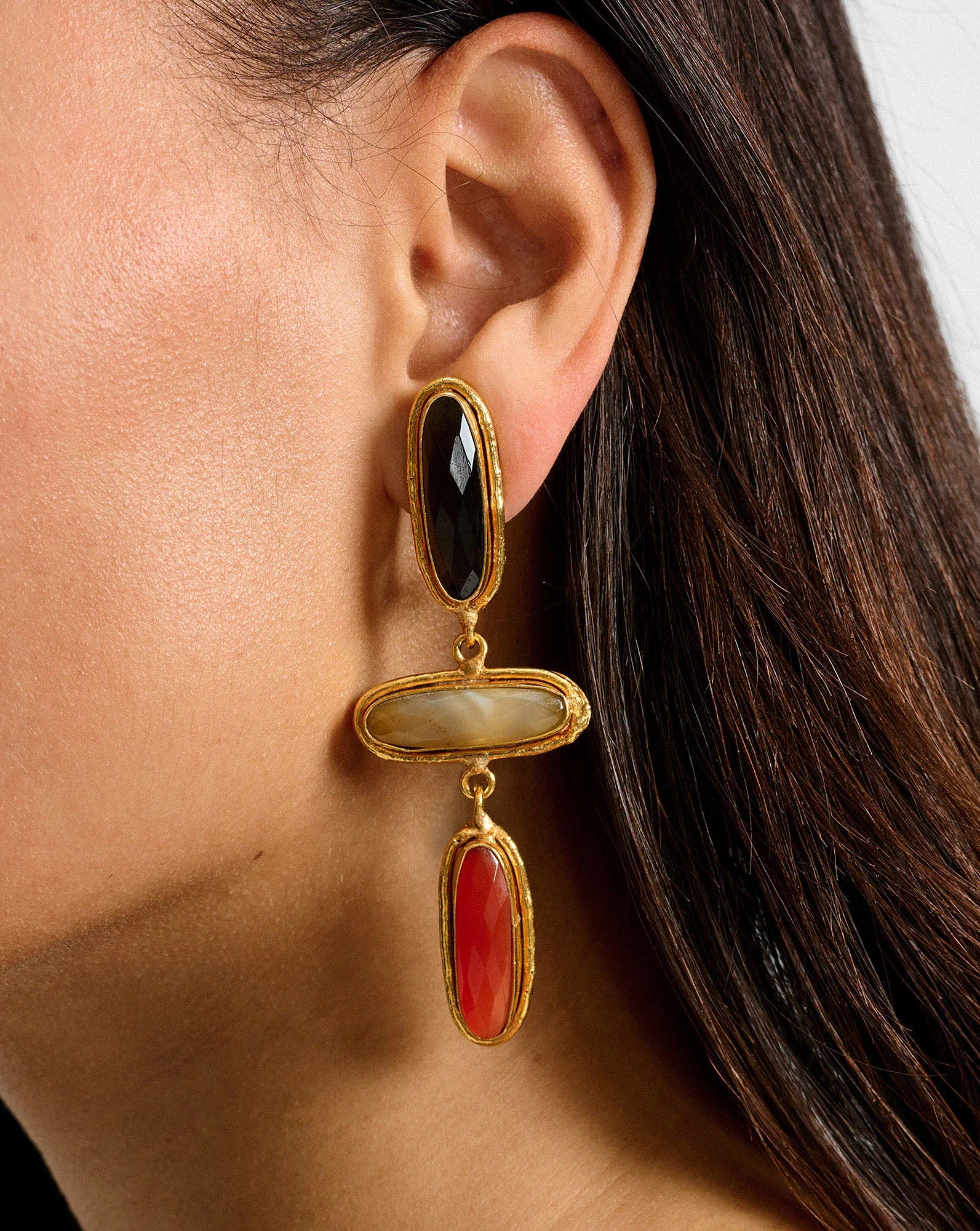 Veronica Beard - Grace Semi - Precious Stone Drop Earring - Image 2