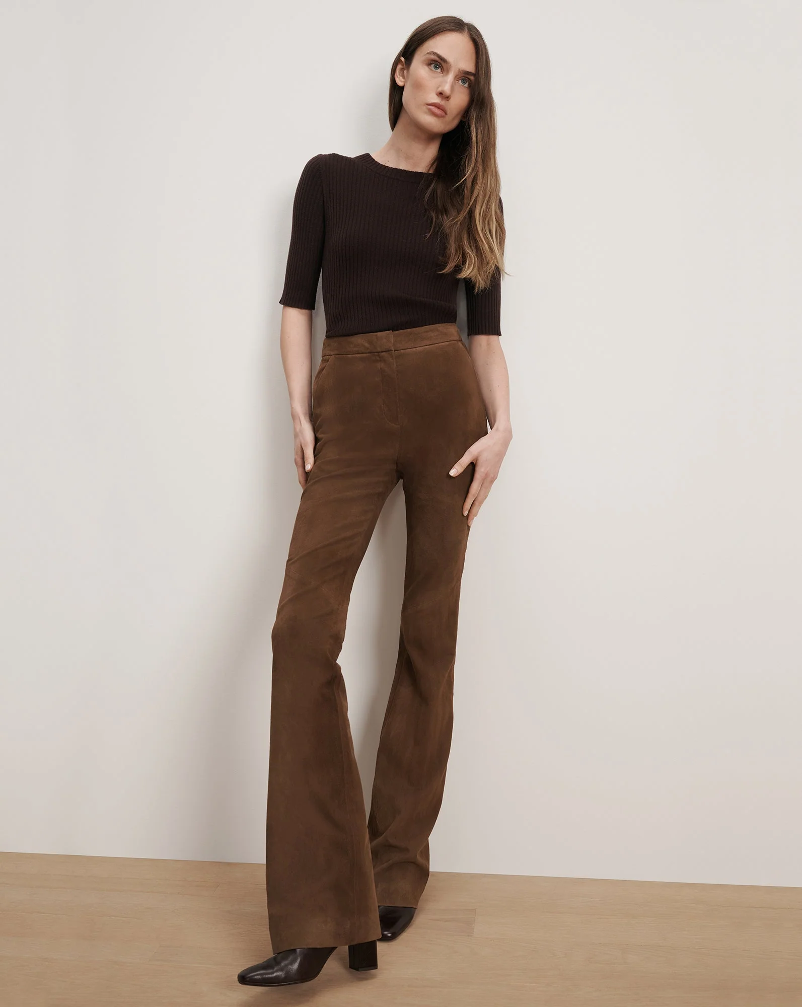 Veronica Beard - Gracie Suede Flare Pant