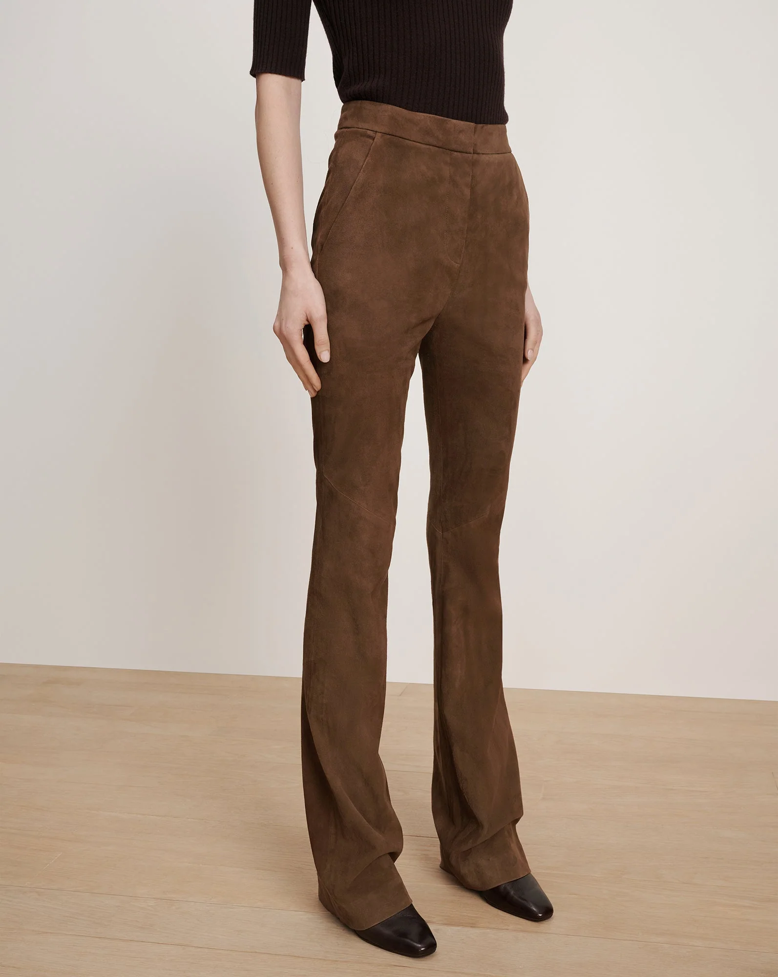 Veronica Beard - Gracie Suede Flare Pant - Image 2