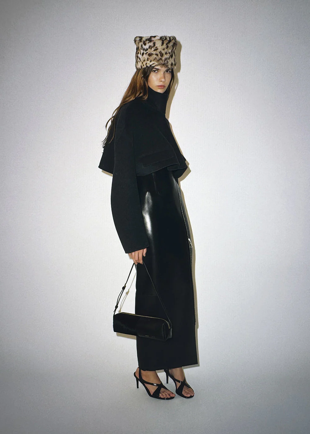 Khaite - Gres Skirt in Black Leather - Image 7