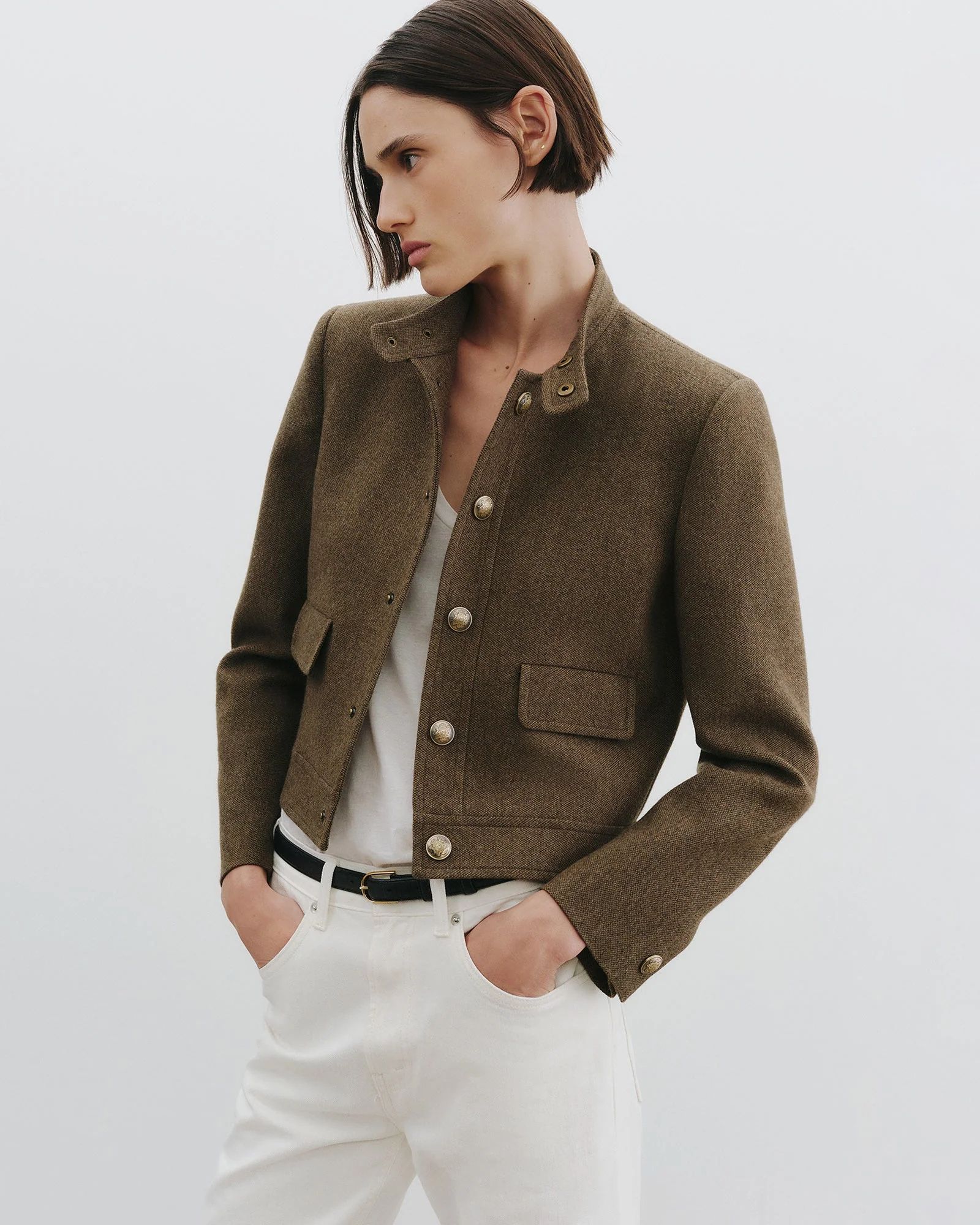 Nili Lotan - HADLEY CROPPED WOOL JACKET - Image 4