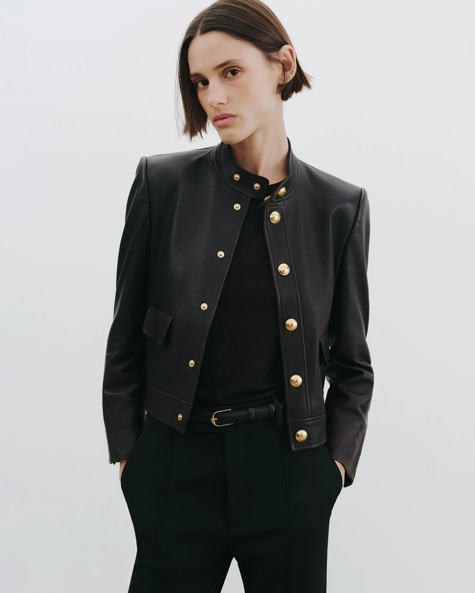 Nili Lotan - HADLEY LEATHER CROPPED JACKET - Image 2