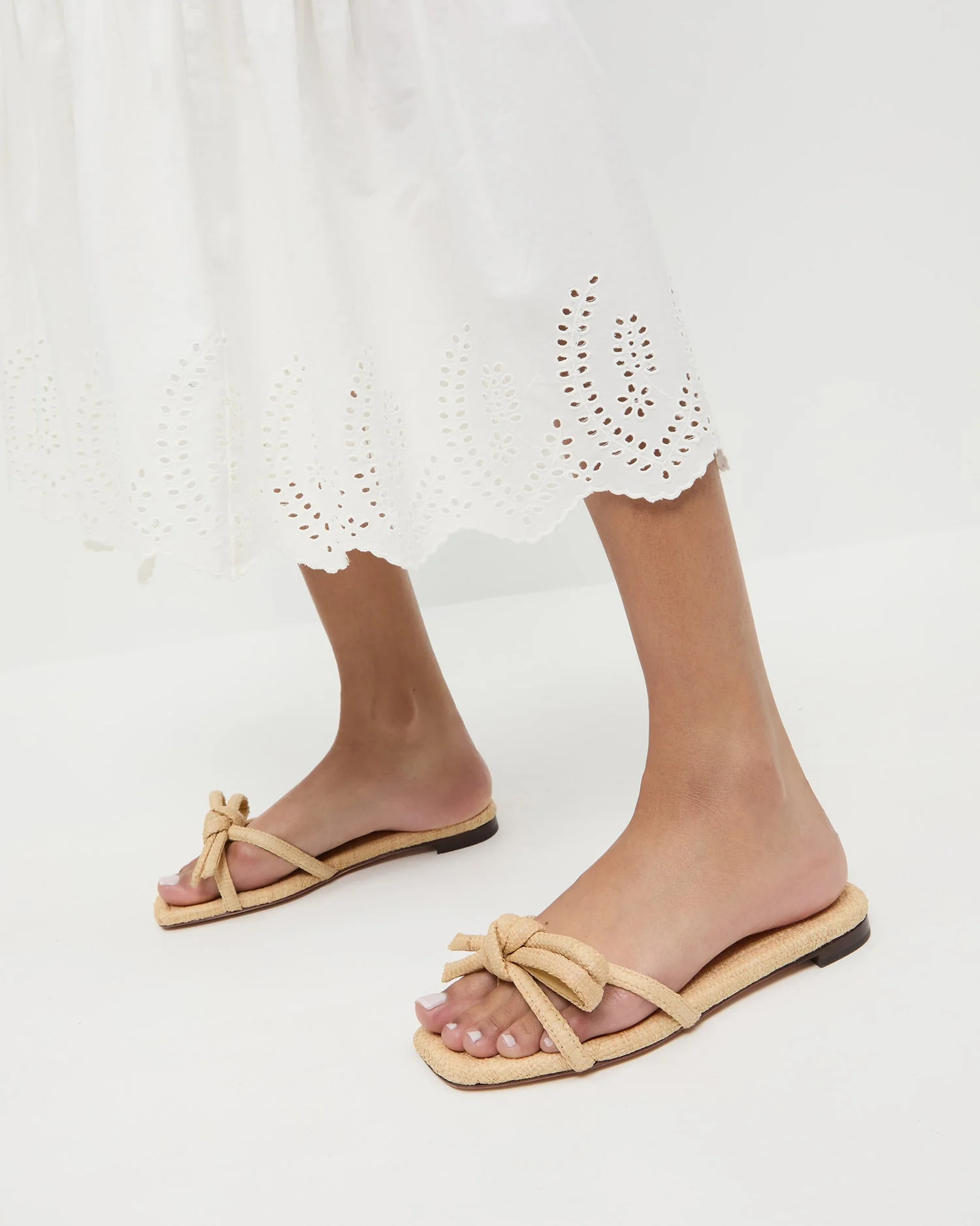 Loeffler Randall - Hadley Natural Bow Sandal - Image 2