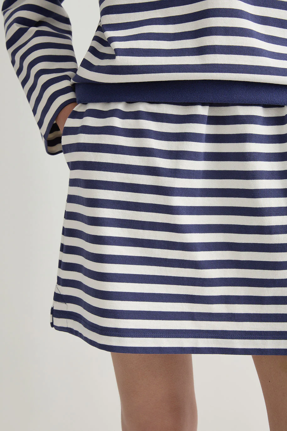 Posse - HAISLEY SKIRT - NAVY STRIPE - Image 2