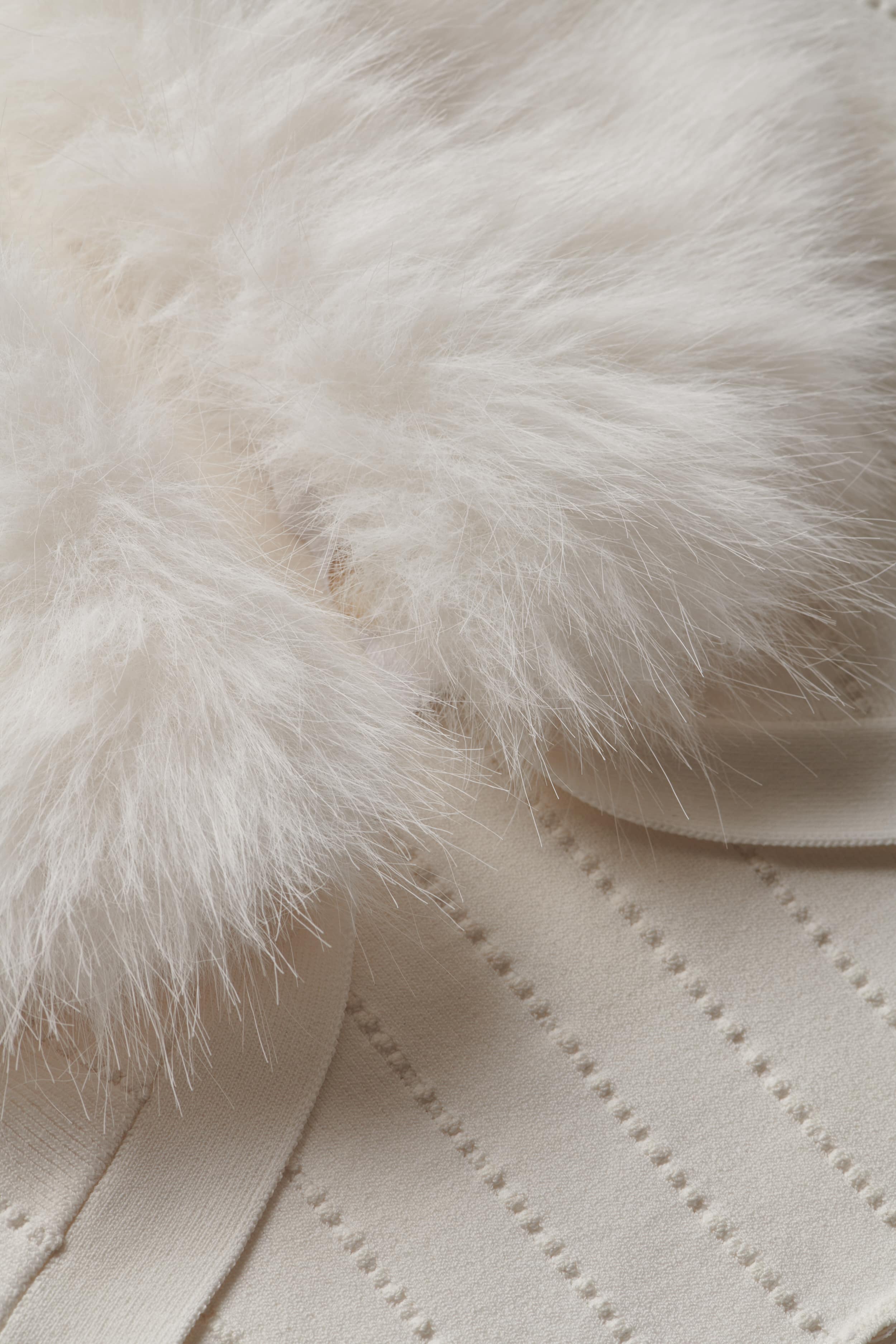 L'AGENCE - Haru Faux Fur Shrug - Image 5