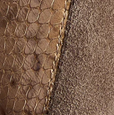 Khaite - Harvey Over - the - Knee High Boot in Morning Dove Suede and Taupe Python - Embossed Leather - Image 6