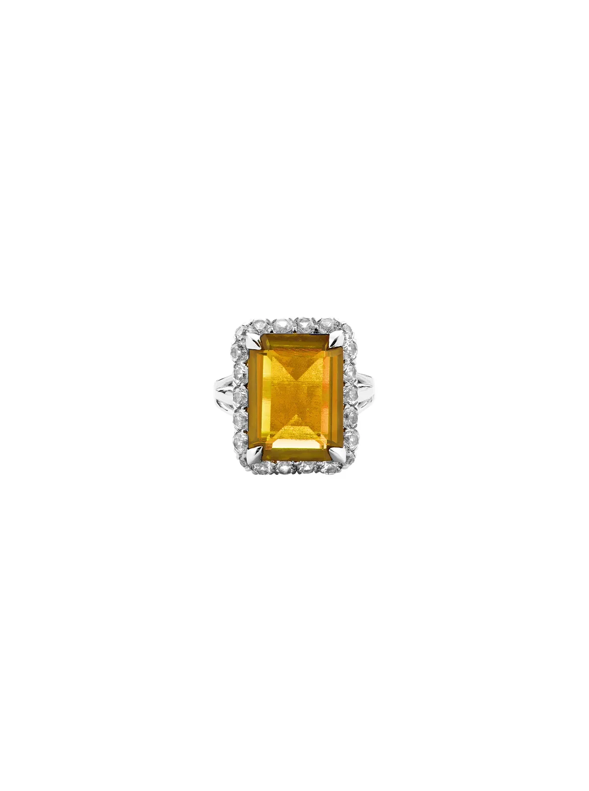 Dorsey - HASTINGS, LAB YELLOW SAPPHIRE RING, SILVER