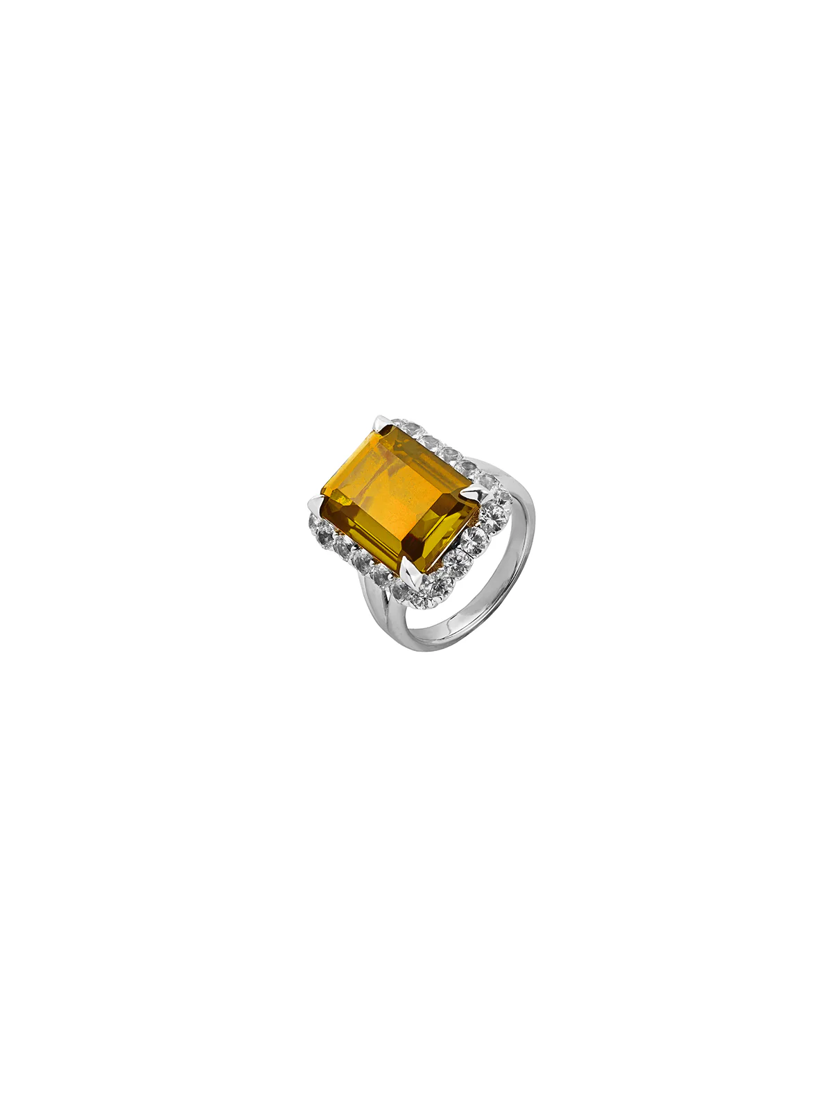Dorsey - HASTINGS, LAB YELLOW SAPPHIRE RING, SILVER - Image 2