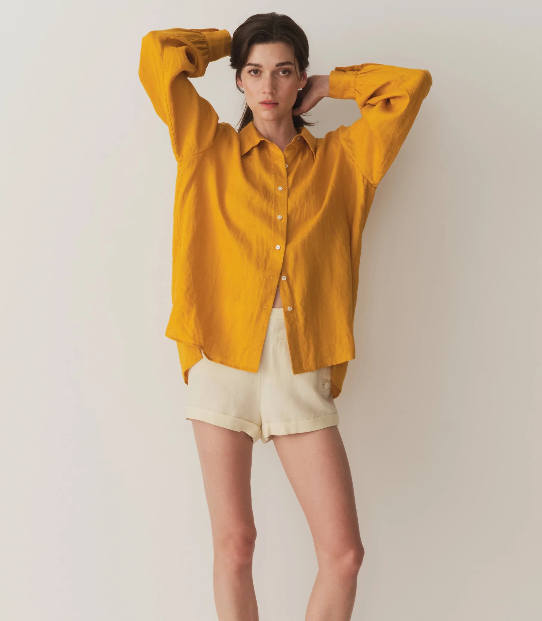 DÔEN - HAVA LINEN TOP -- SUNFLOWER - Image 4