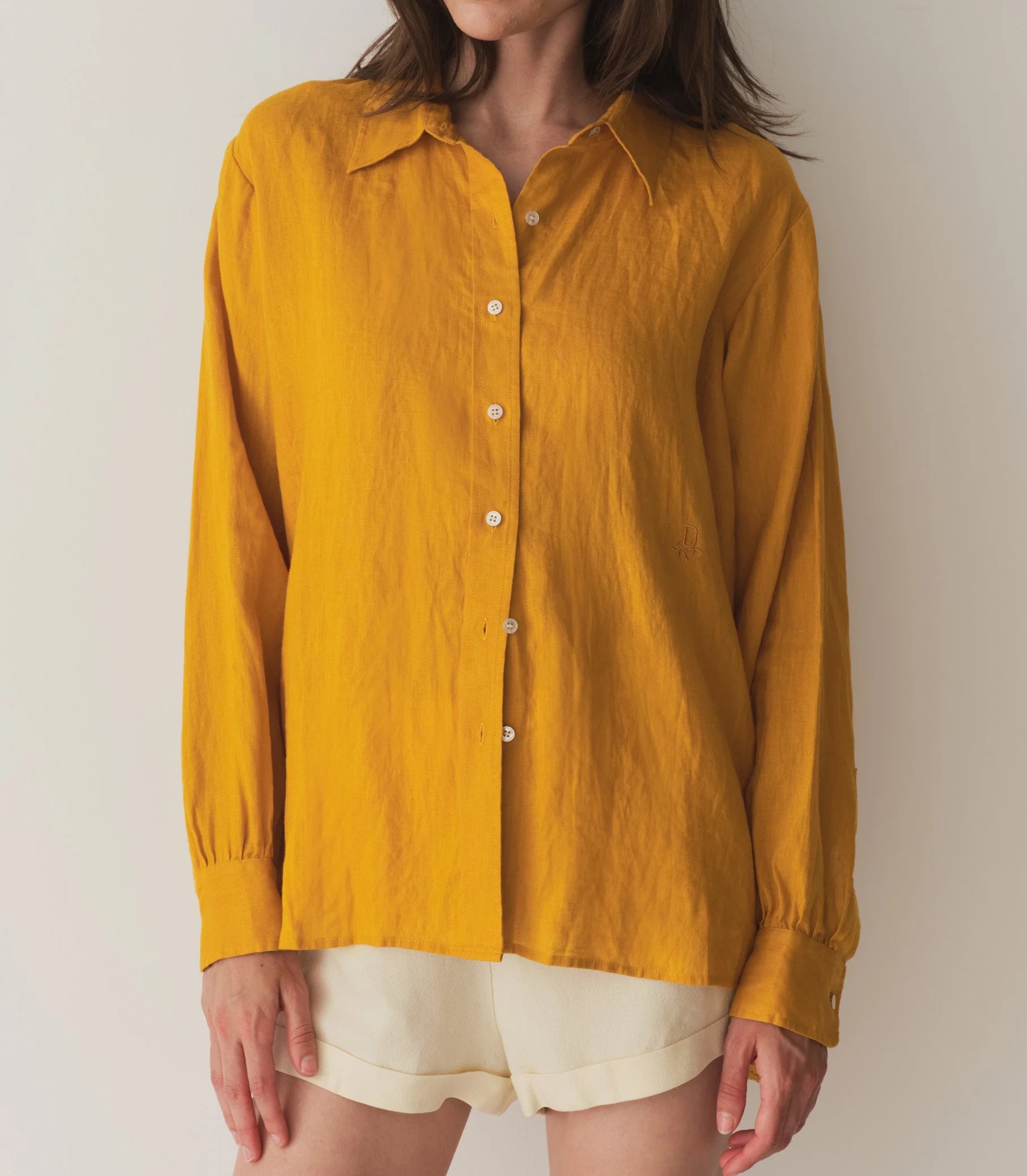 DÔEN - HAVA LINEN TOP -- SUNFLOWER - Image 5