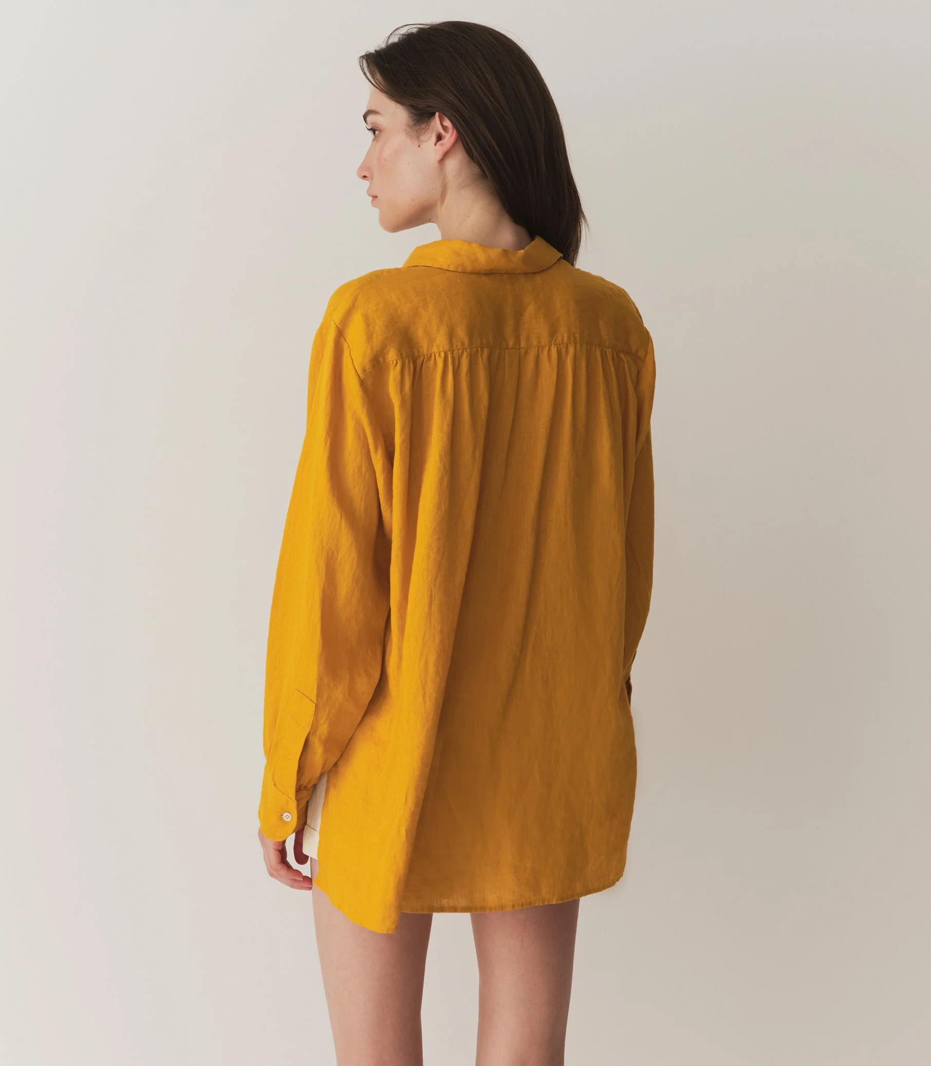 DÔEN - HAVA LINEN TOP -- SUNFLOWER - Image 7
