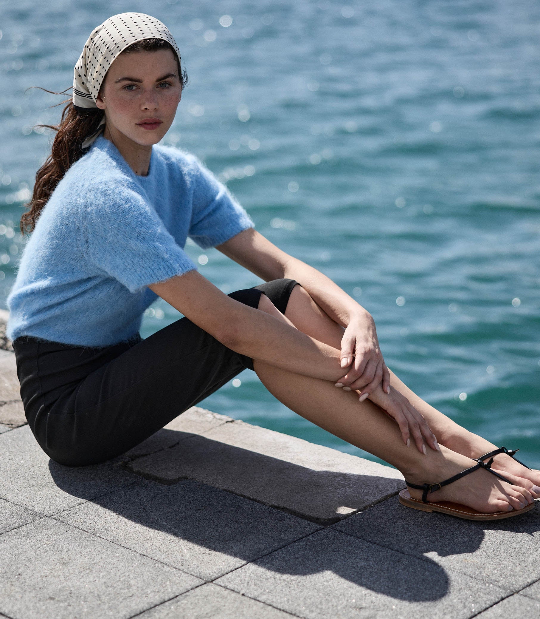 DÔEN - HEARST SWEATER -- SEASHORE BLUE - Image 7