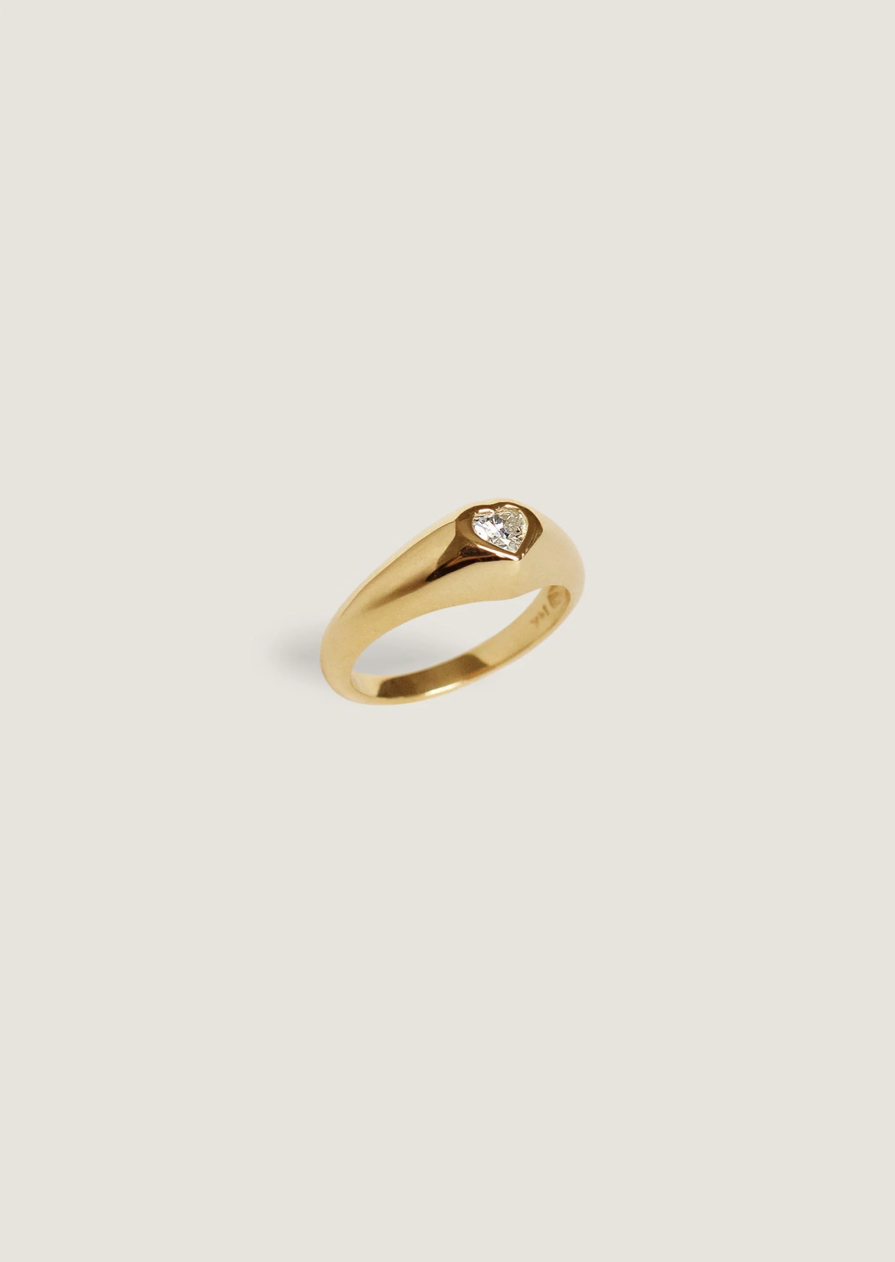 Kinn - Heart Signet Ring Diamond - Image 6