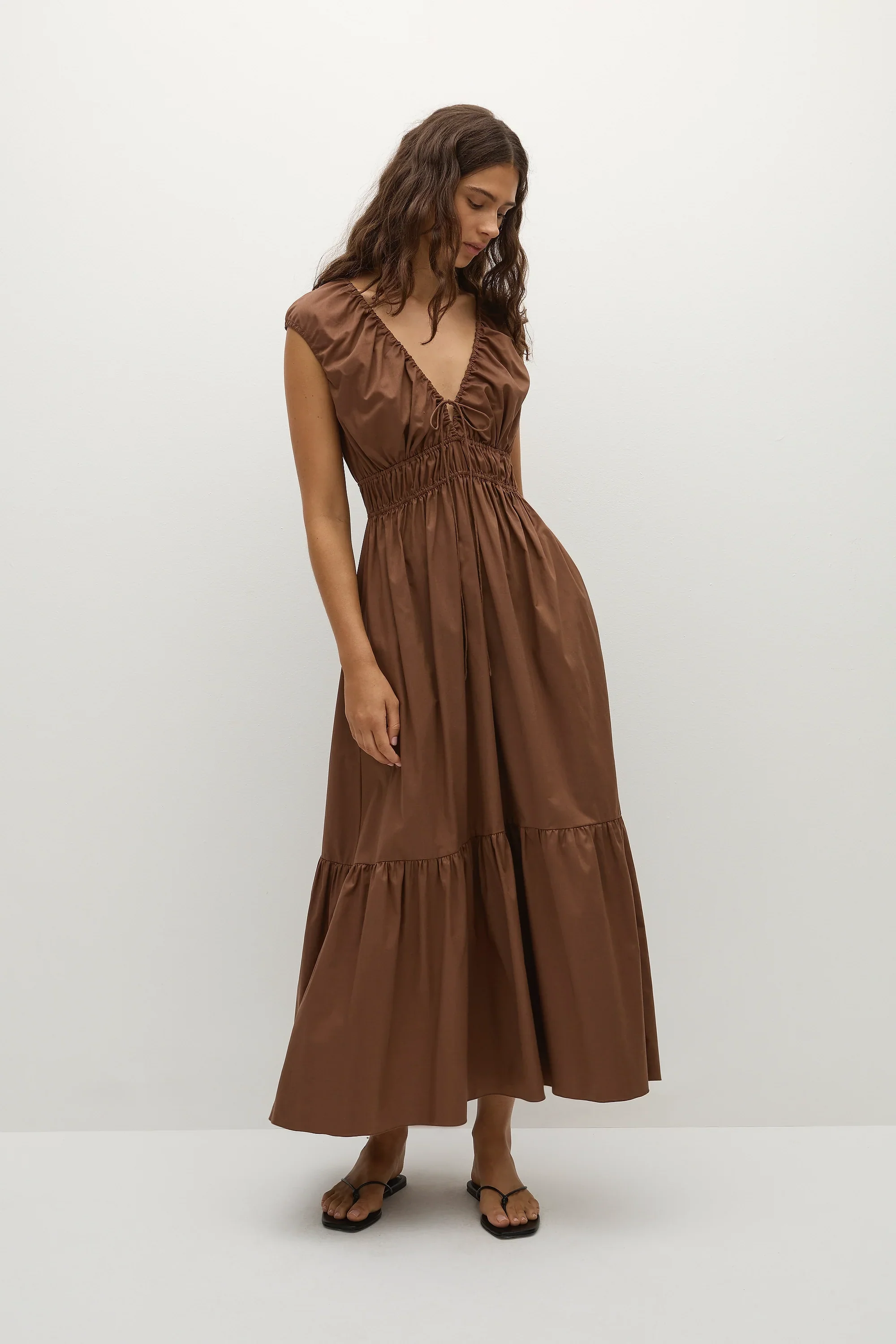 Faithfull - Hedda Maxi Dress Chestnut Brown - Final Sale