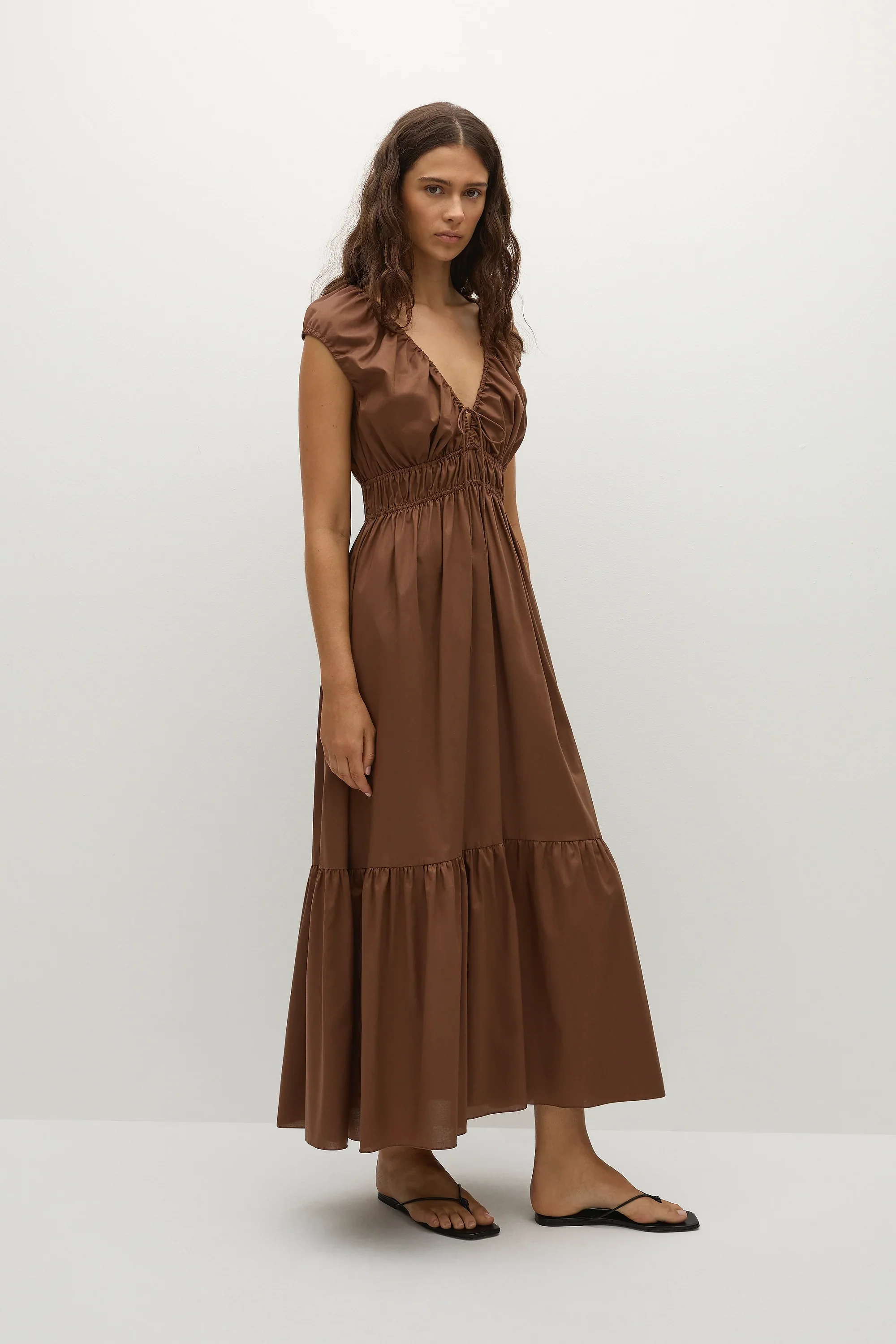 Faithfull - Hedda Maxi Dress Chestnut Brown - Final Sale - Image 2