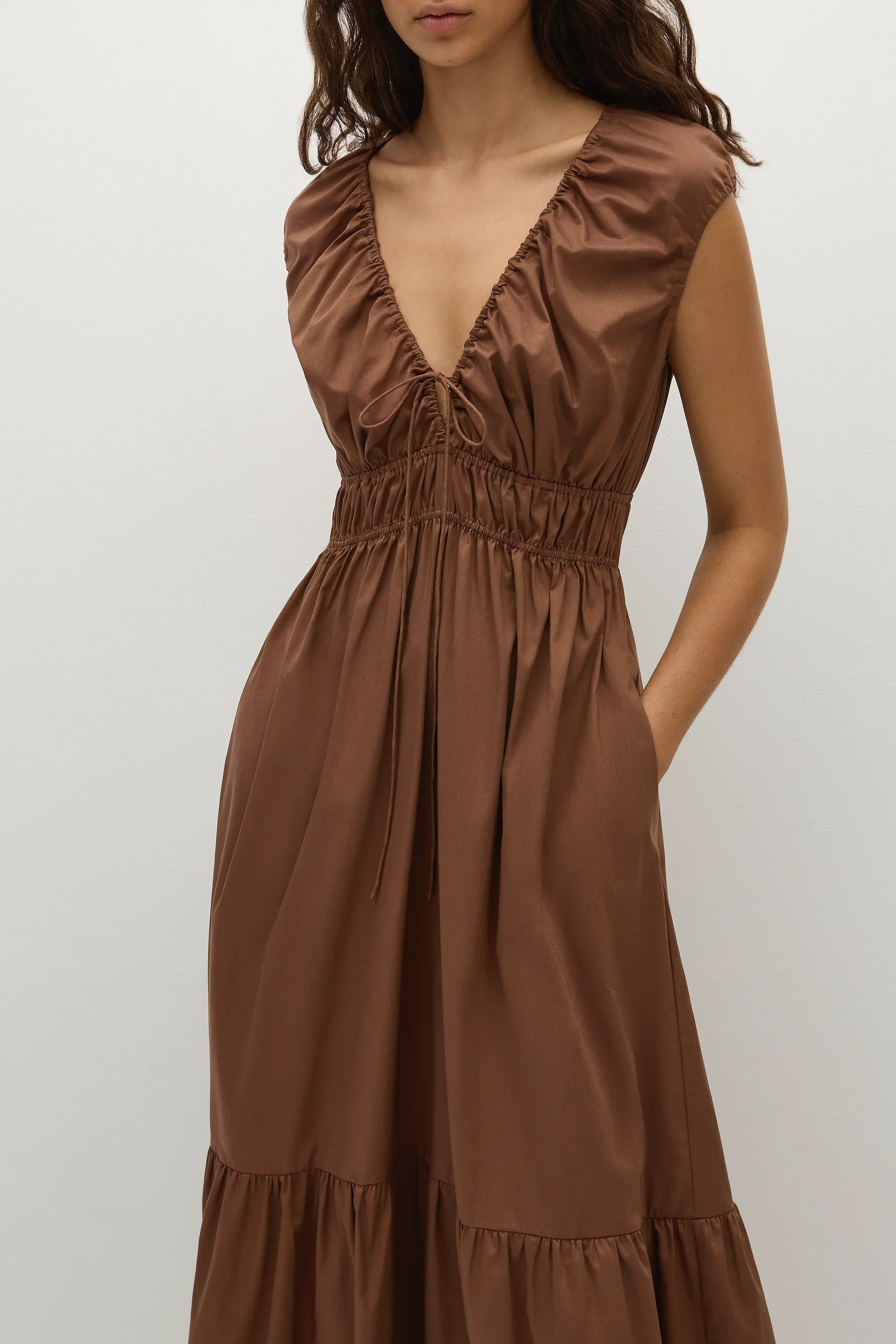 Faithfull - Hedda Maxi Dress Chestnut Brown - Final Sale - Image 3