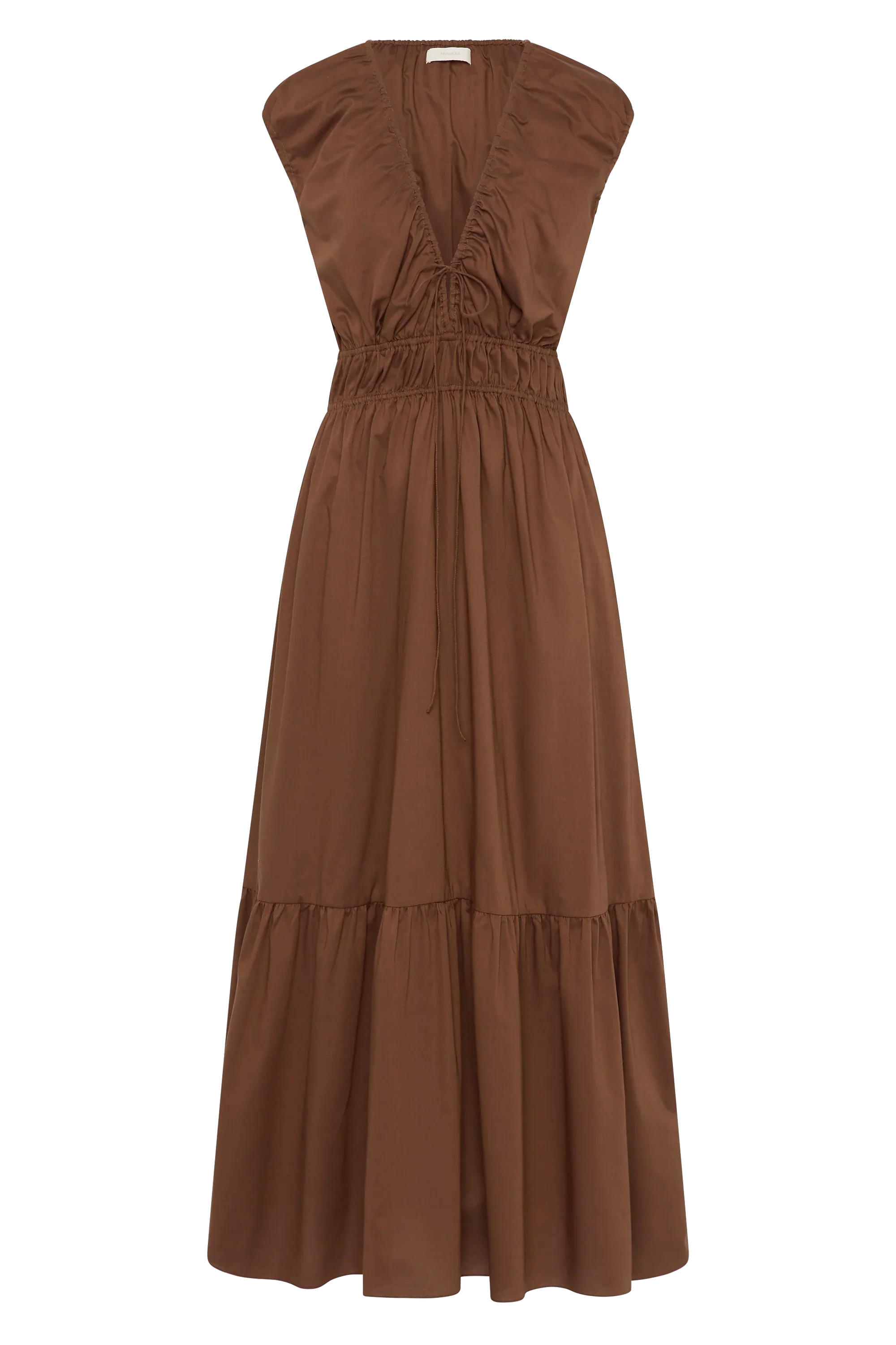 Faithfull - Hedda Maxi Dress Chestnut Brown - Final Sale - Image 6