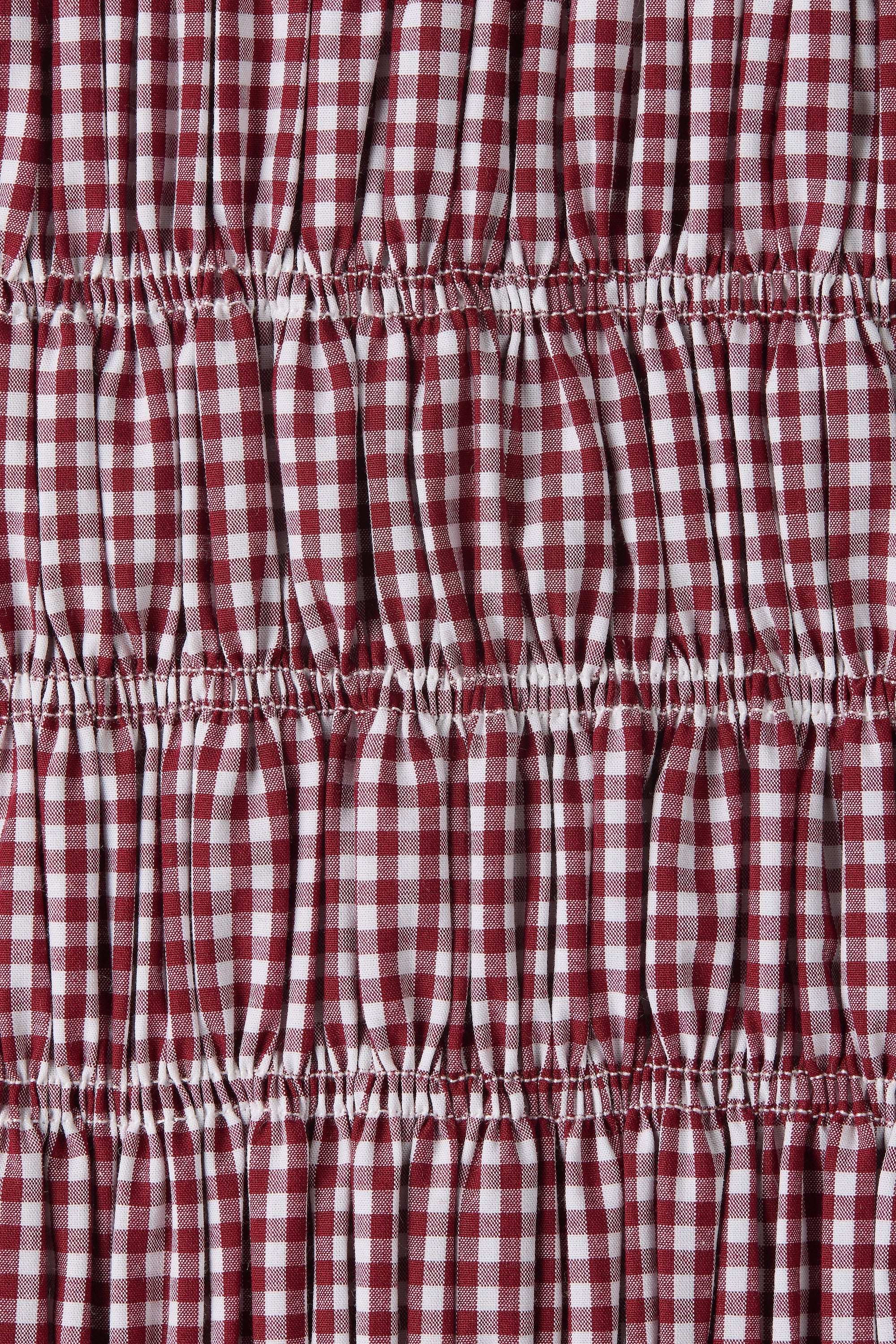 Faithfull - Heidi Mini Dress Gingham Deep Red - Final Sale - Image 5