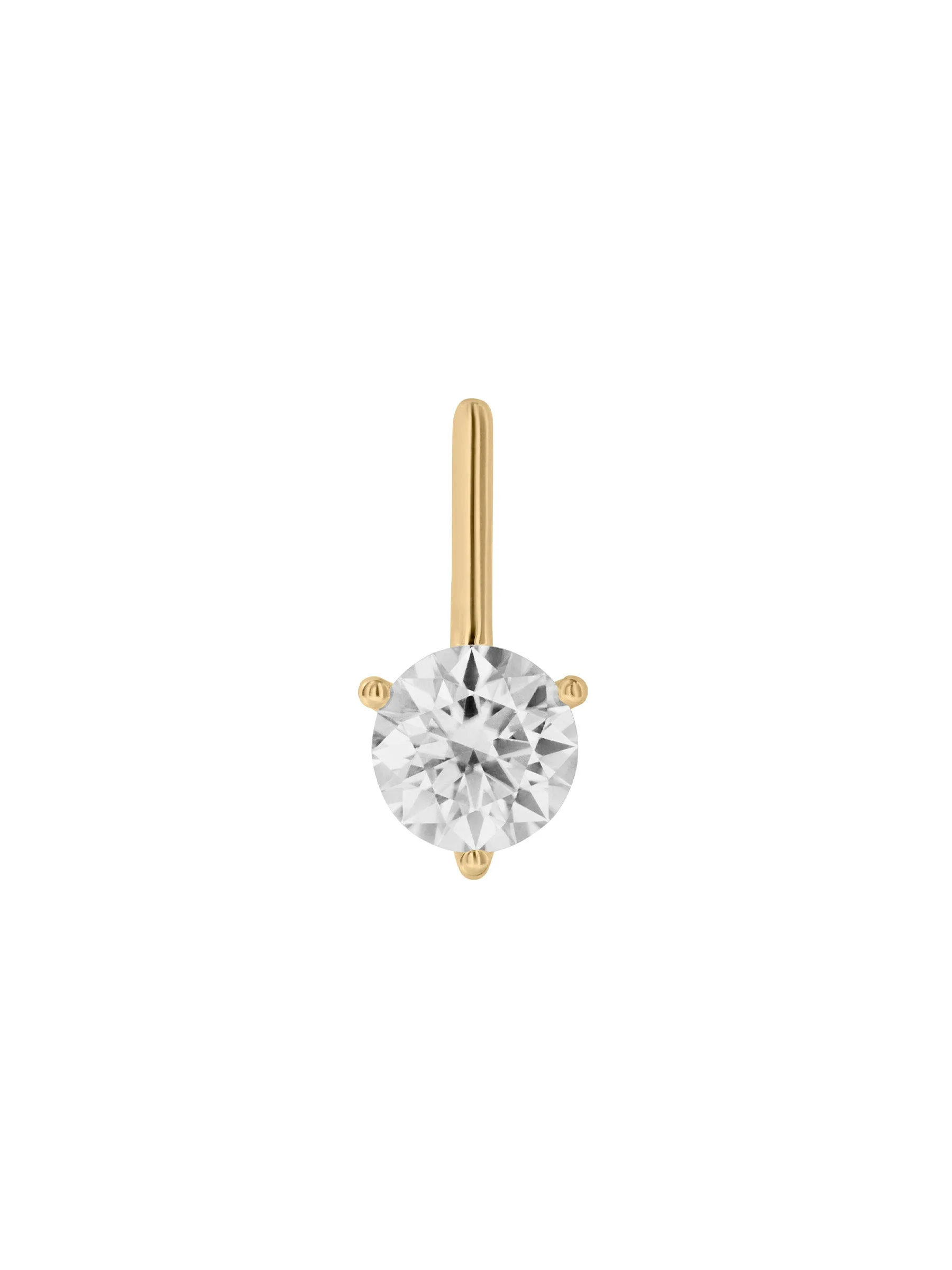 Dorsey - HENDRY BAR STUD EARRING IN MOISSANITE