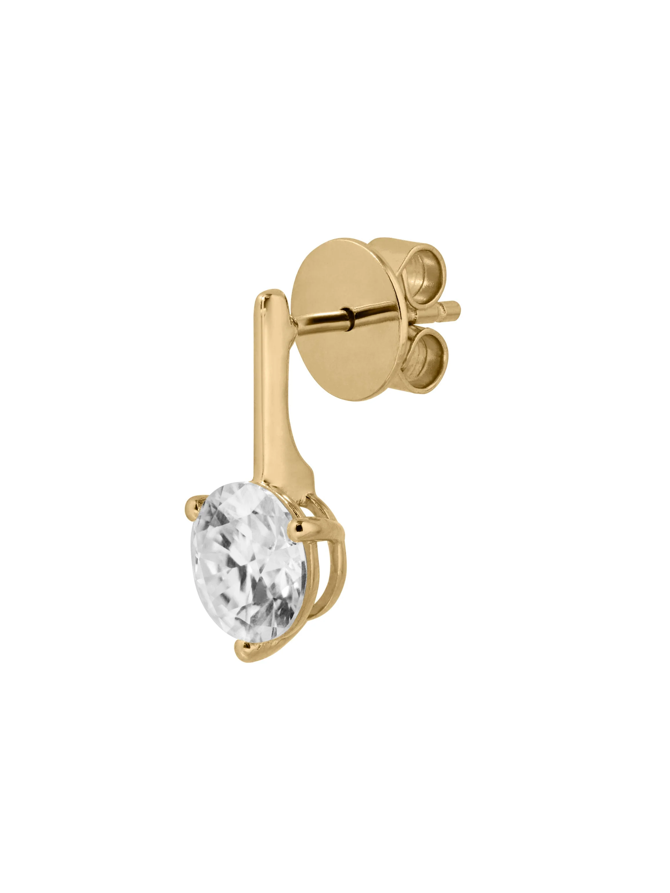 Dorsey - HENDRY BAR STUD EARRING IN MOISSANITE - Image 2