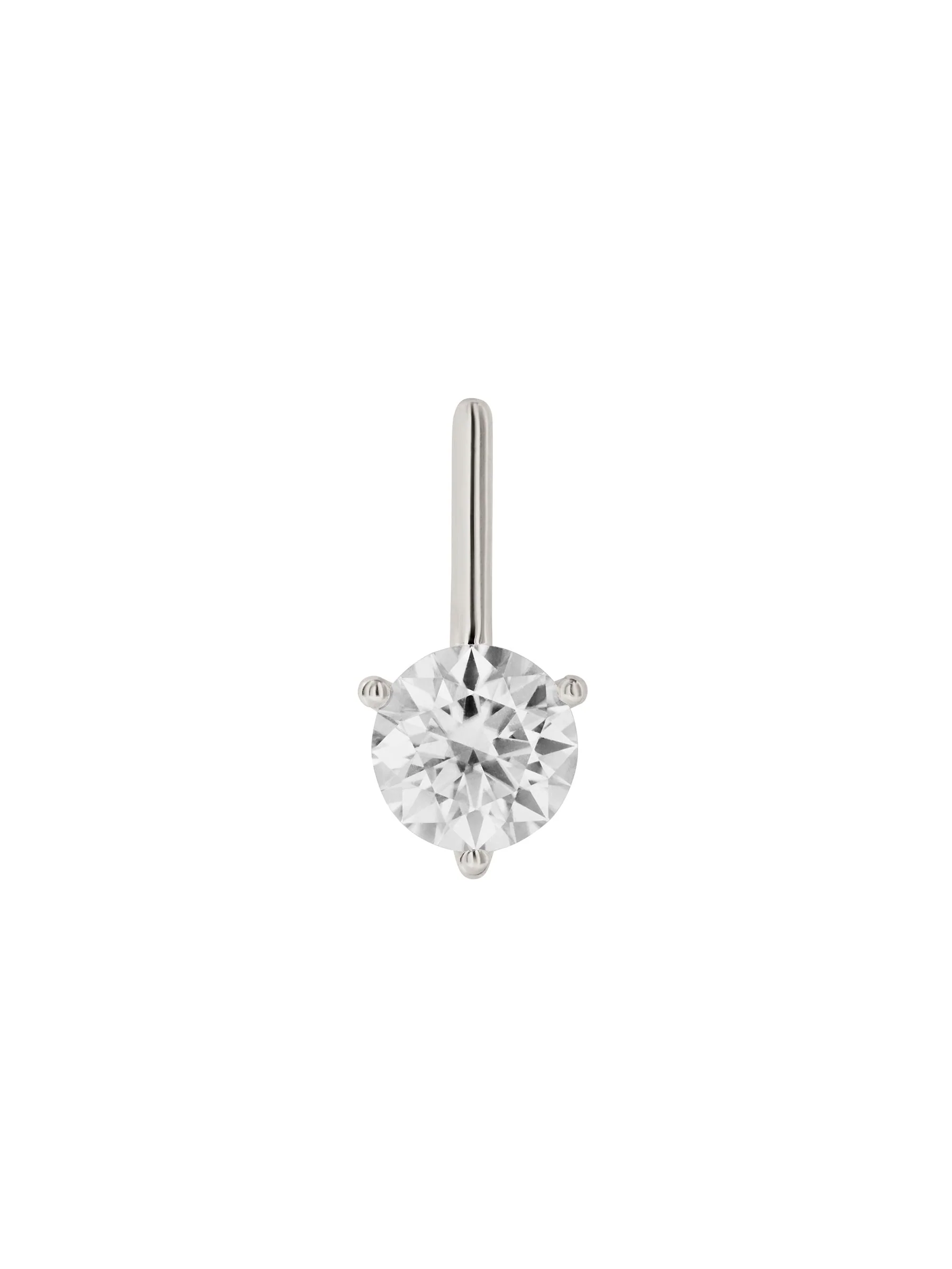 Dorsey - HENDRY BAR STUD EARRING IN MOISSANITE