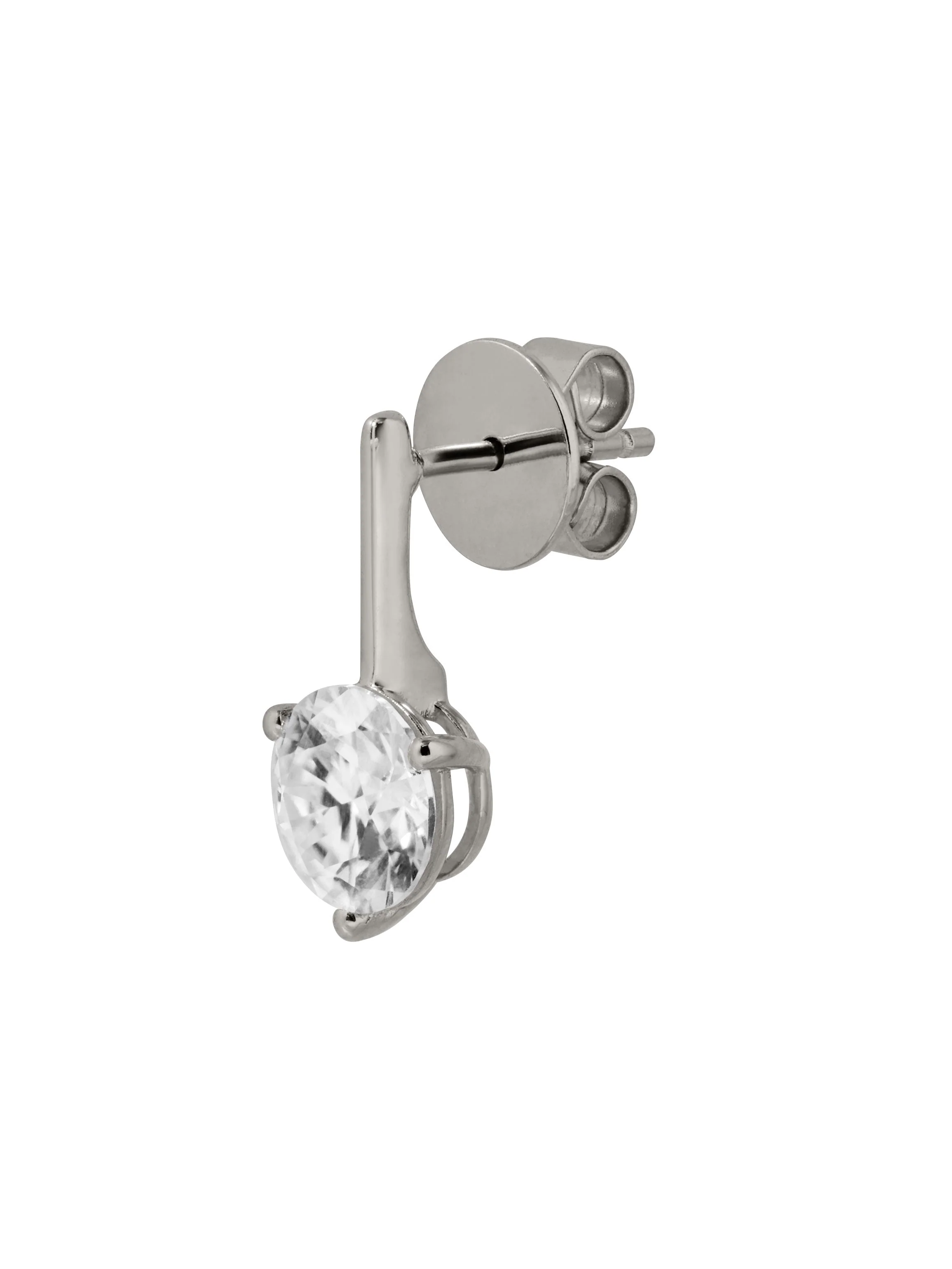 Dorsey - HENDRY BAR STUD EARRING IN MOISSANITE - Image 2
