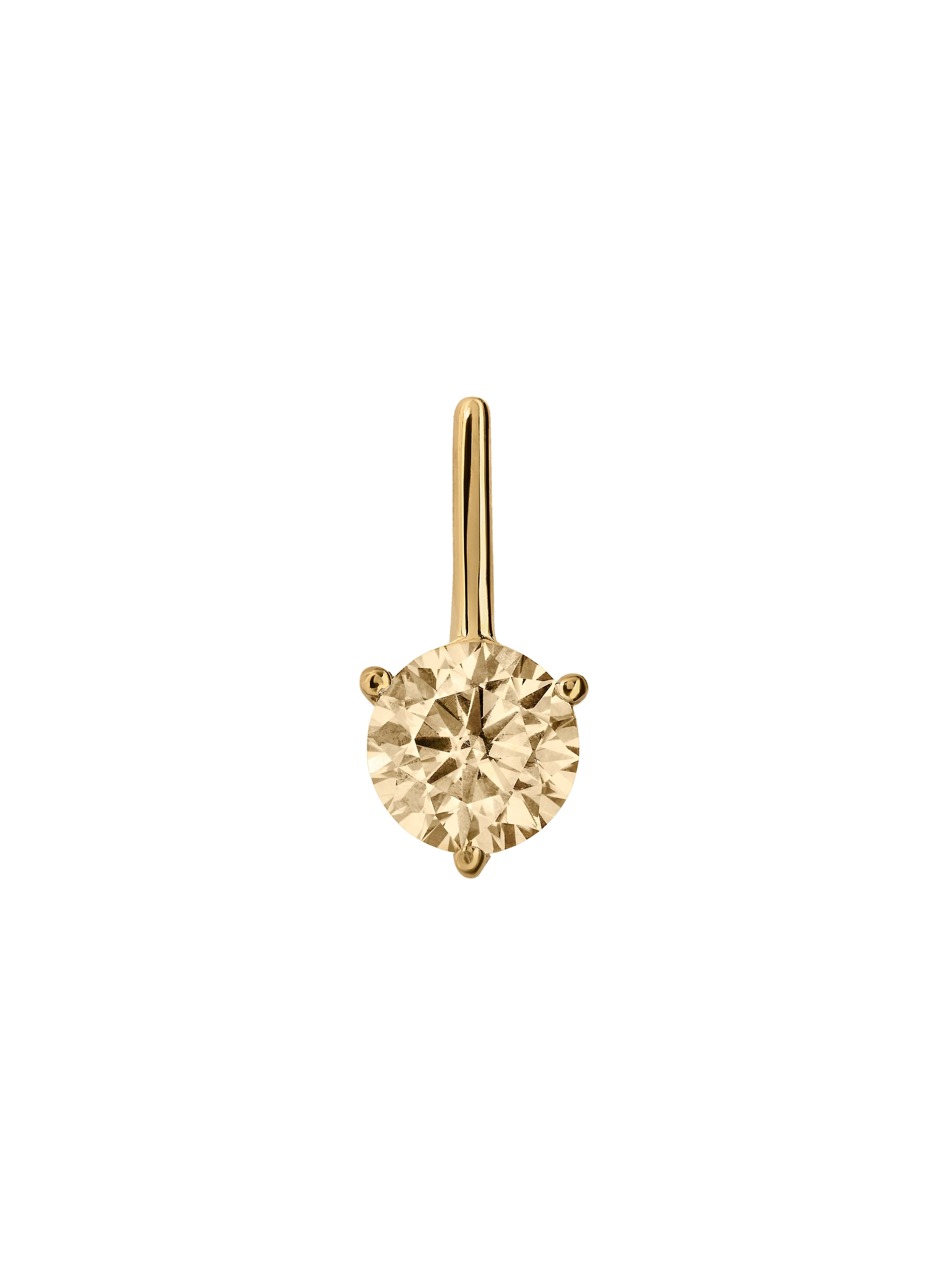 Dorsey - HENDRY BAR STUD EARRING IN HONEY MOISSANITE