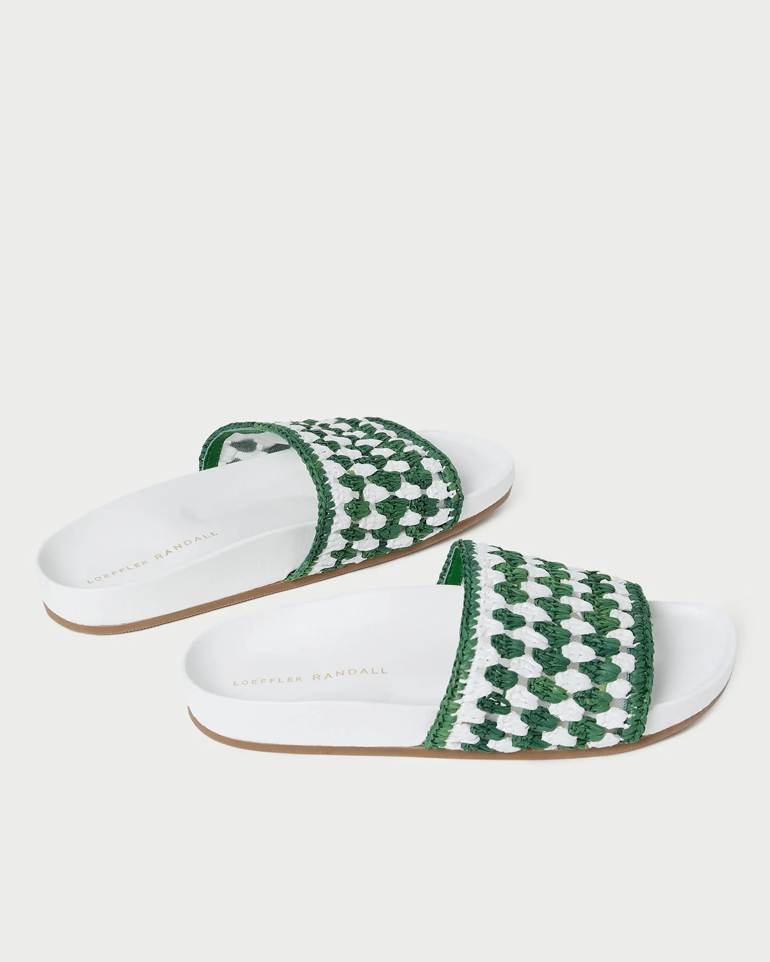 Loeffler Randall - Henri Green/White Crochet Raffia Sandal - Image 5