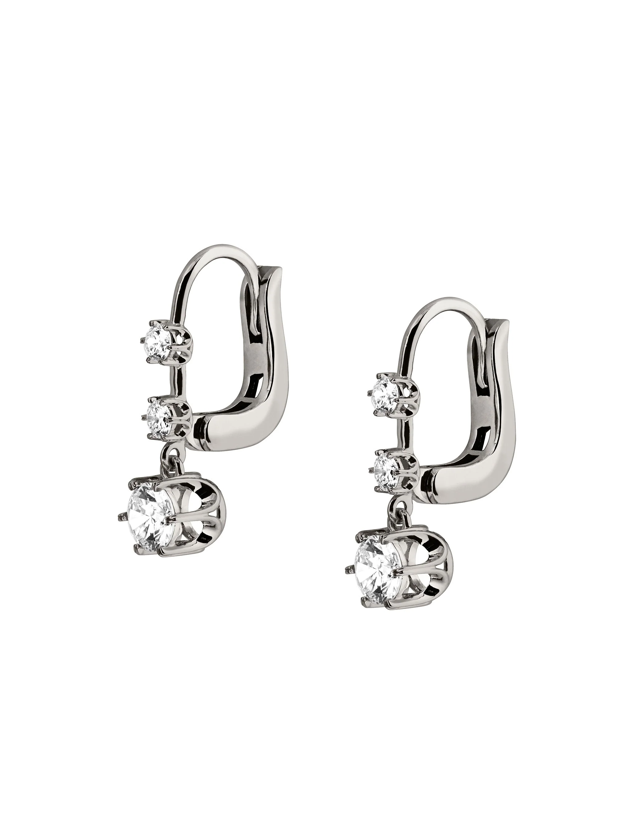 Dorsey - 14K HENRIETTA 3 - STONE DROP EARRINGS IN LAB DIAMOND - Image 2