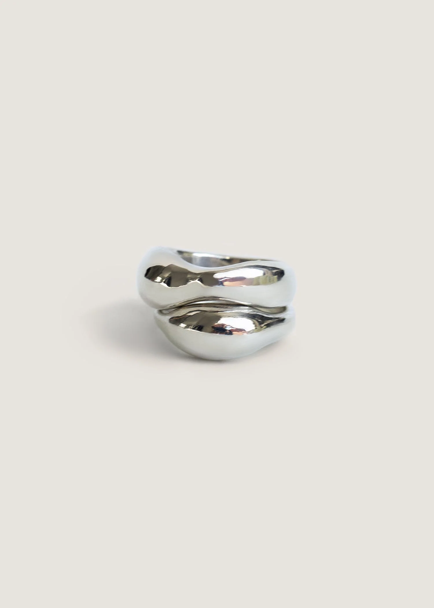 Kinn - Hera Sculptural Ring Stack Silver