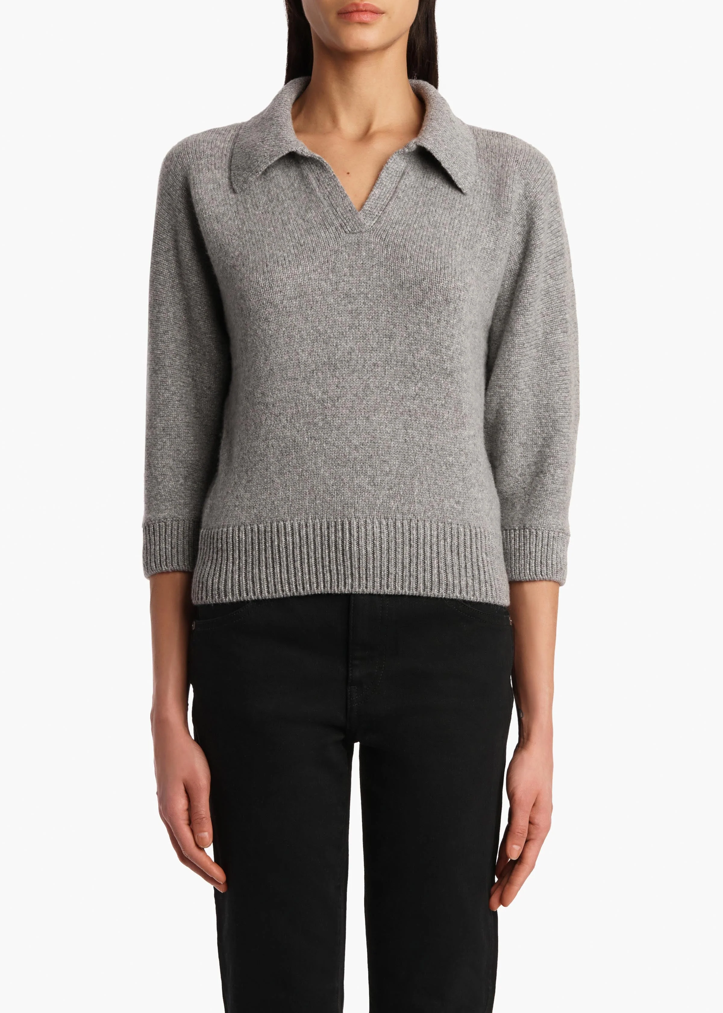 Khaite - Herve Sweater in Fog - Image 10