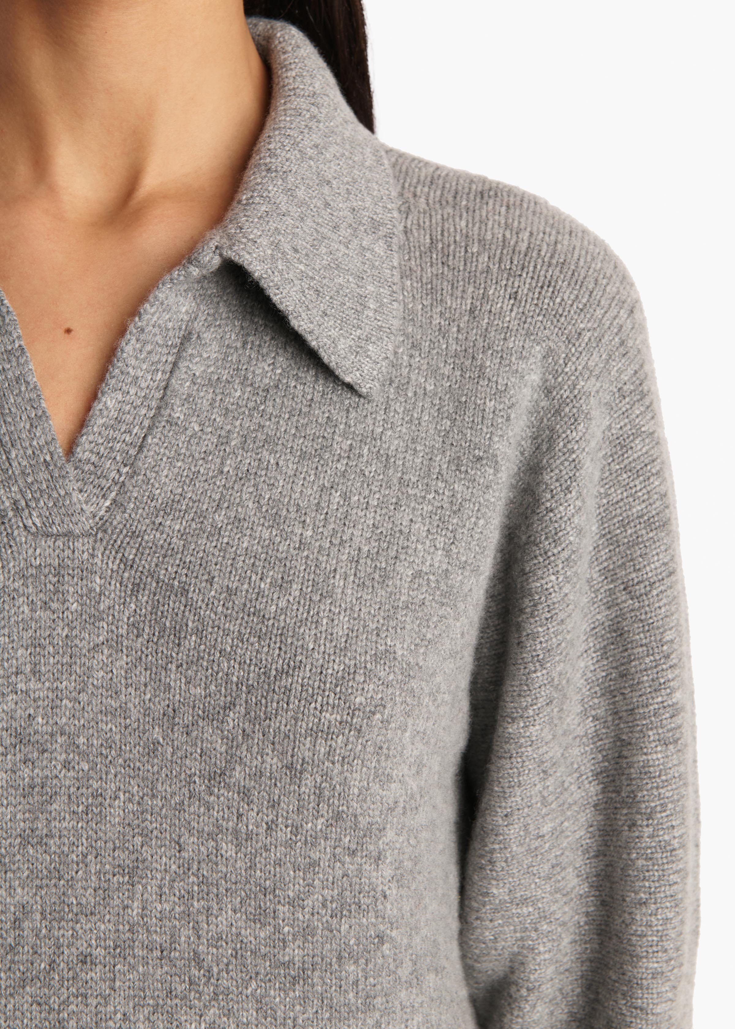 Khaite - Herve Sweater in Fog - Image 5