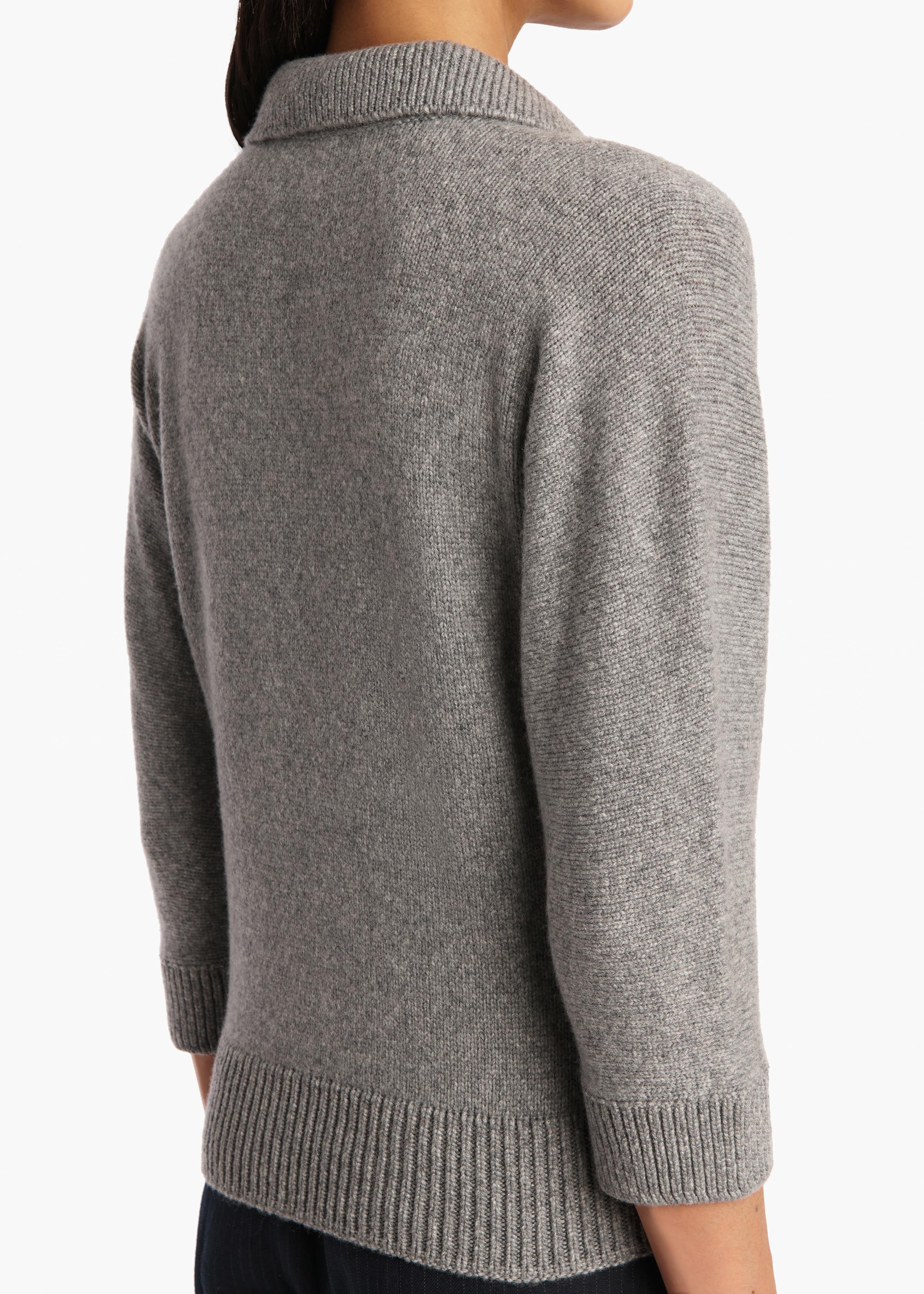 Khaite - Herve Sweater in Fog - Image 6