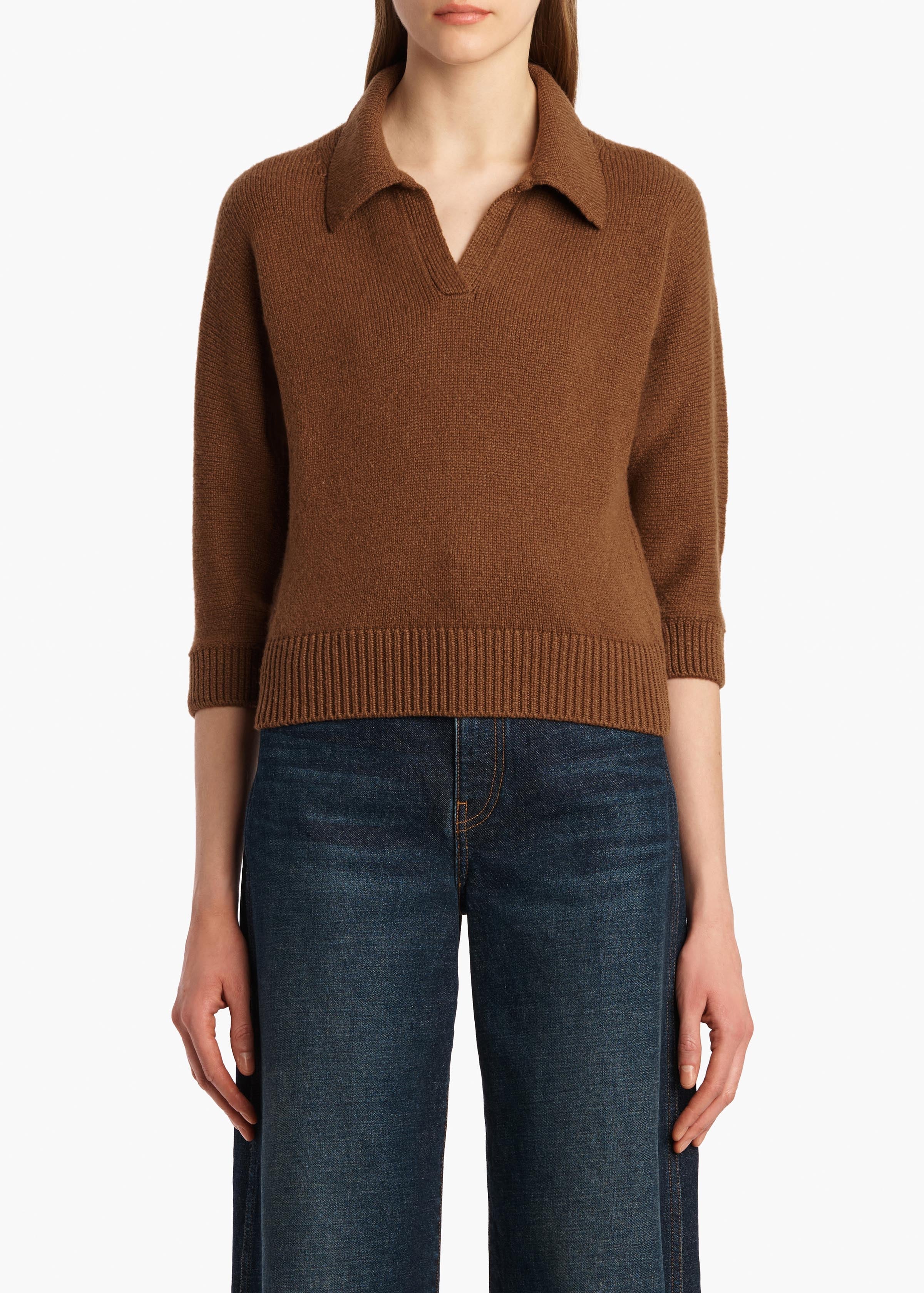 Khaite - Herve Sweater in Maple - Image 3