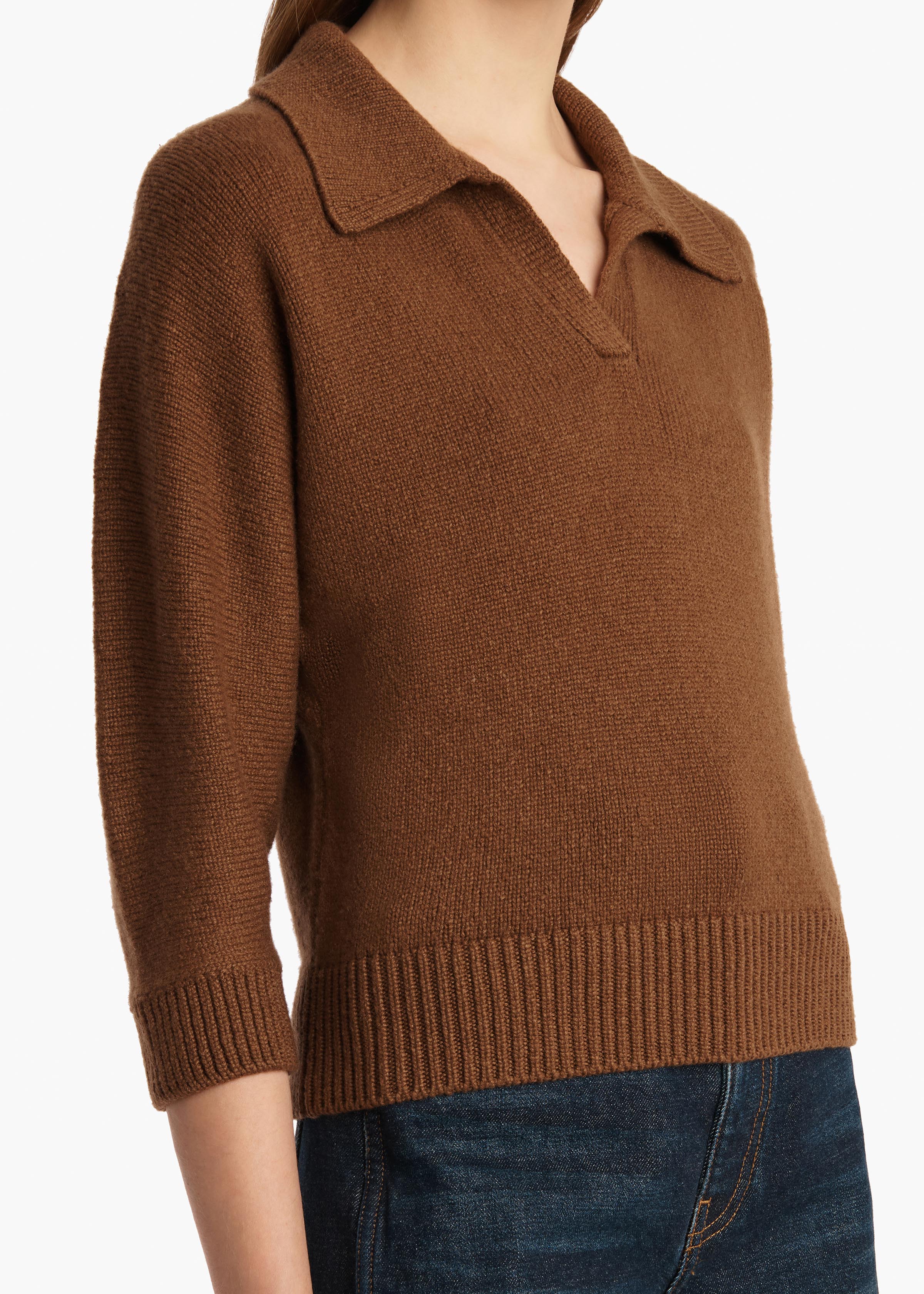 Khaite - Herve Sweater in Maple - Image 5
