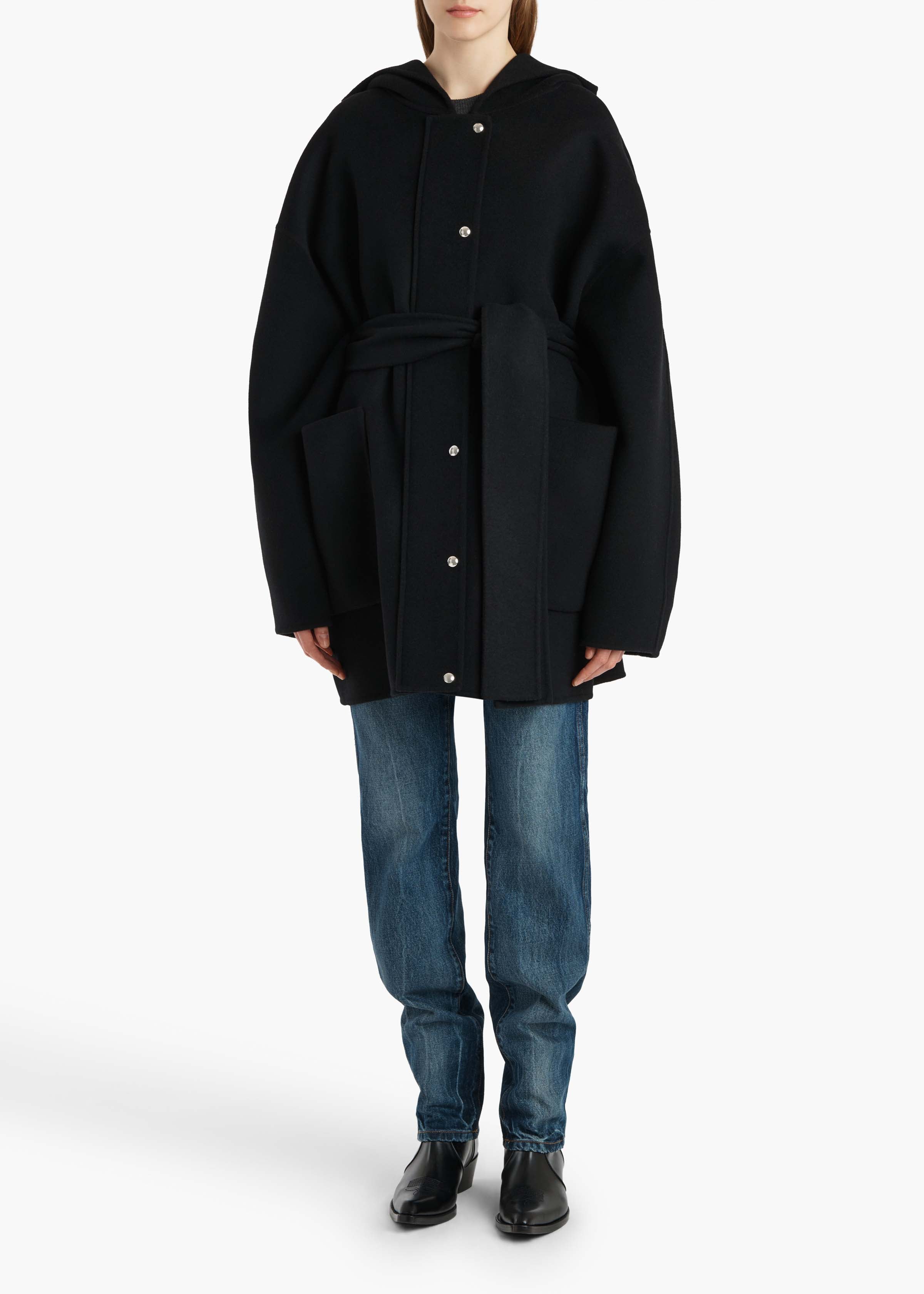 Khaite - Hessner Coat in Black - Image 3