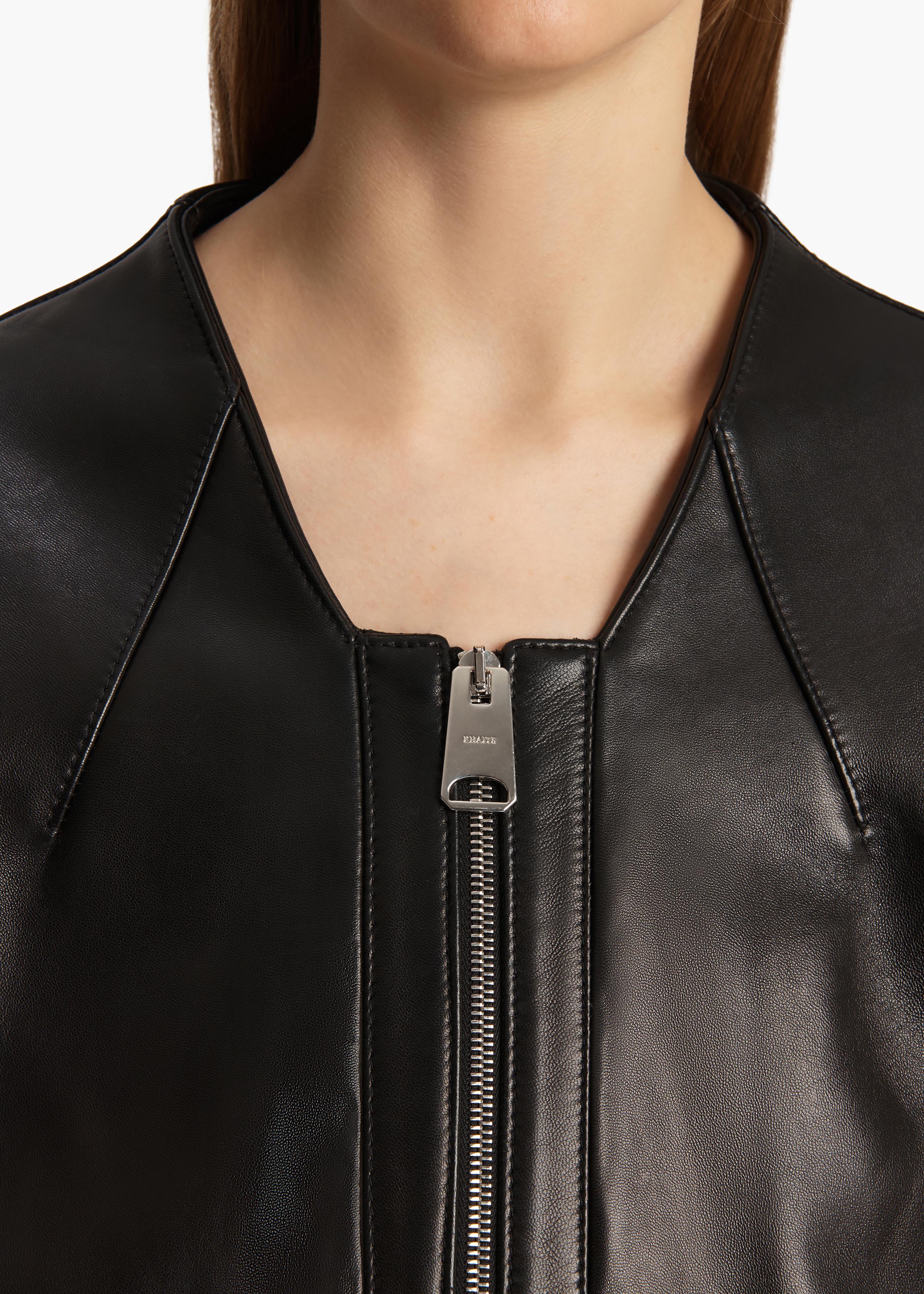 Khaite - Hewit Jacket in Black Leather - Image 5