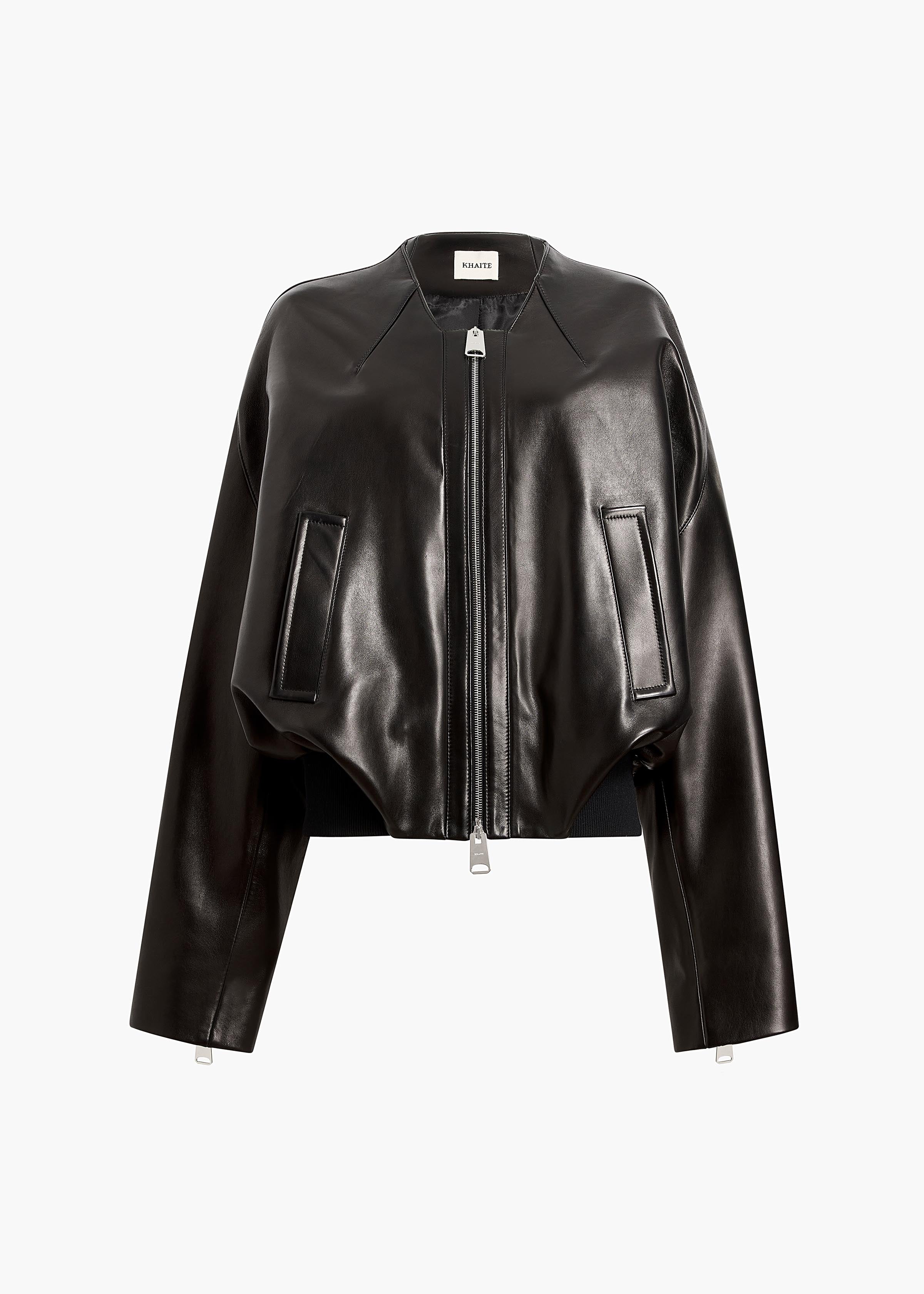 Khaite - Hewit Jacket in Black Leather - Image 8