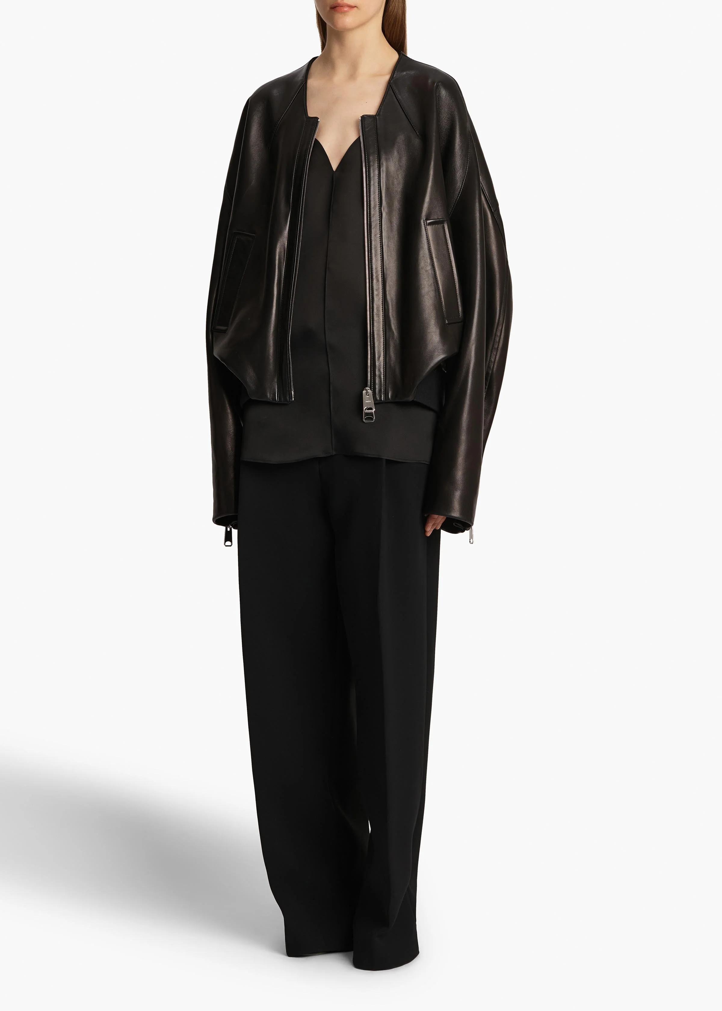 Khaite - Hewit Jacket in Black Leather - Image 9