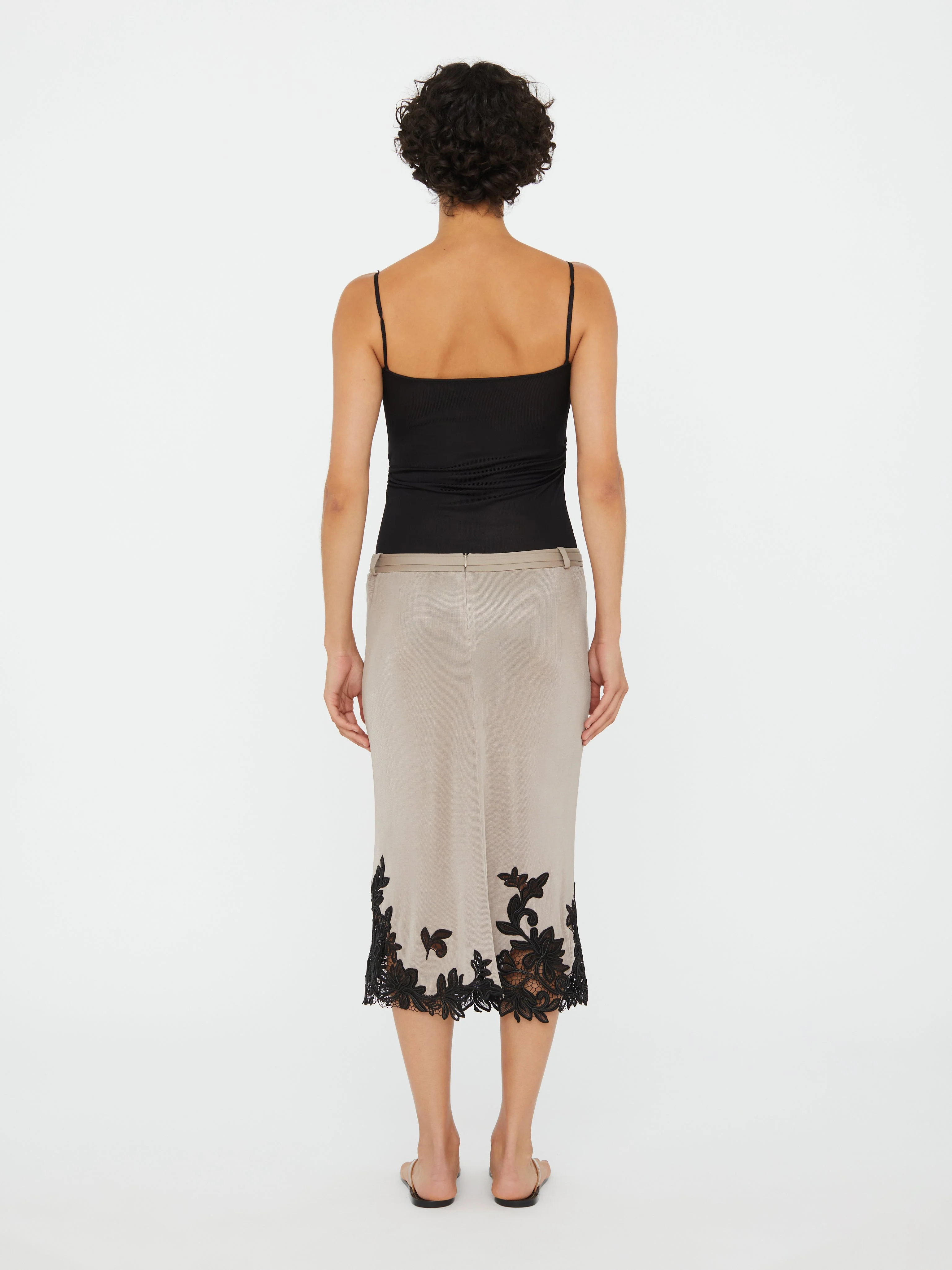 Christopher Esber - Hibiscus Embroidered Rib Bodysuit - Image 4
