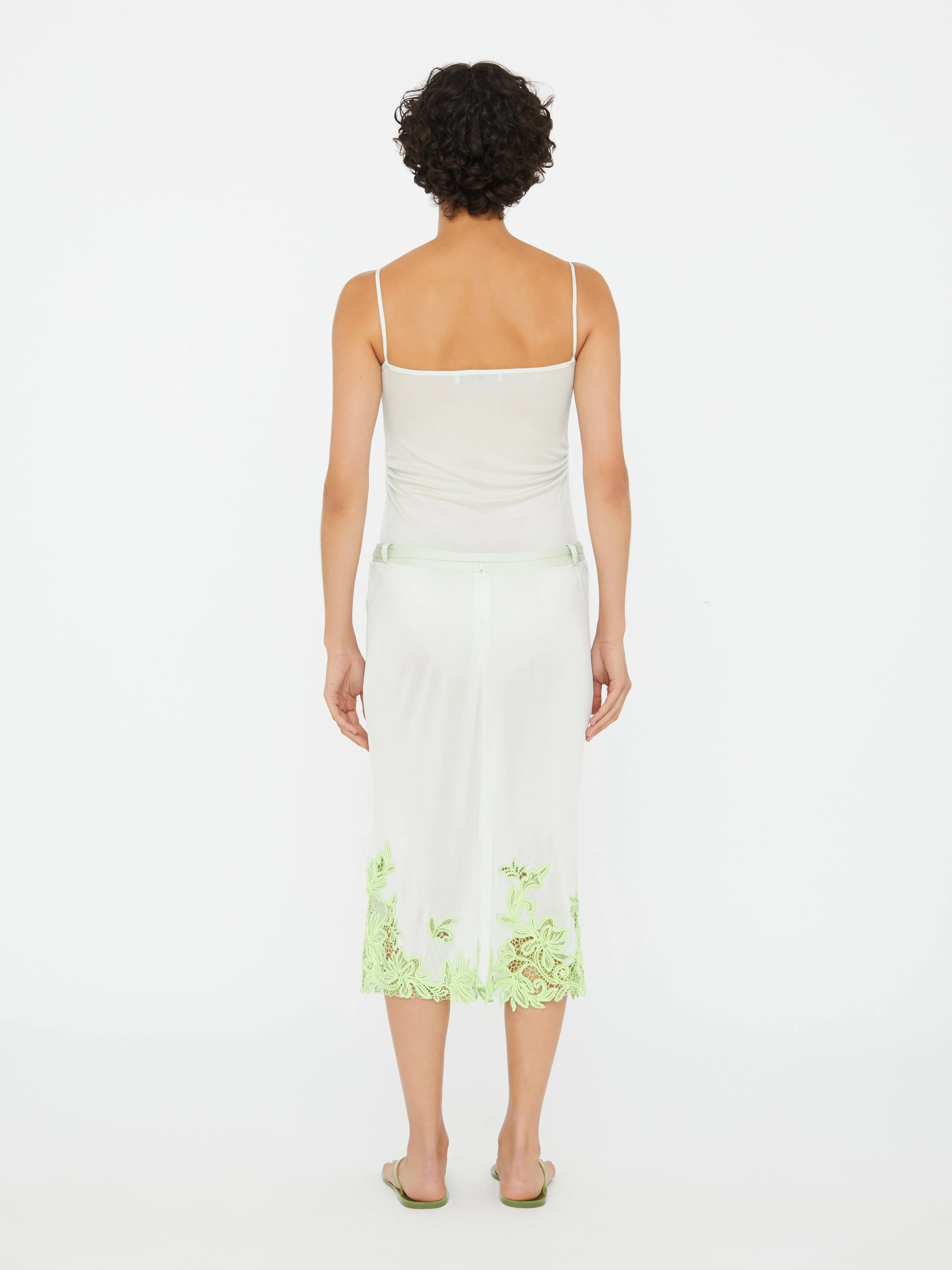 Christopher Esber - Hibiscus Embroidered Rib Bodysuit - Image 5