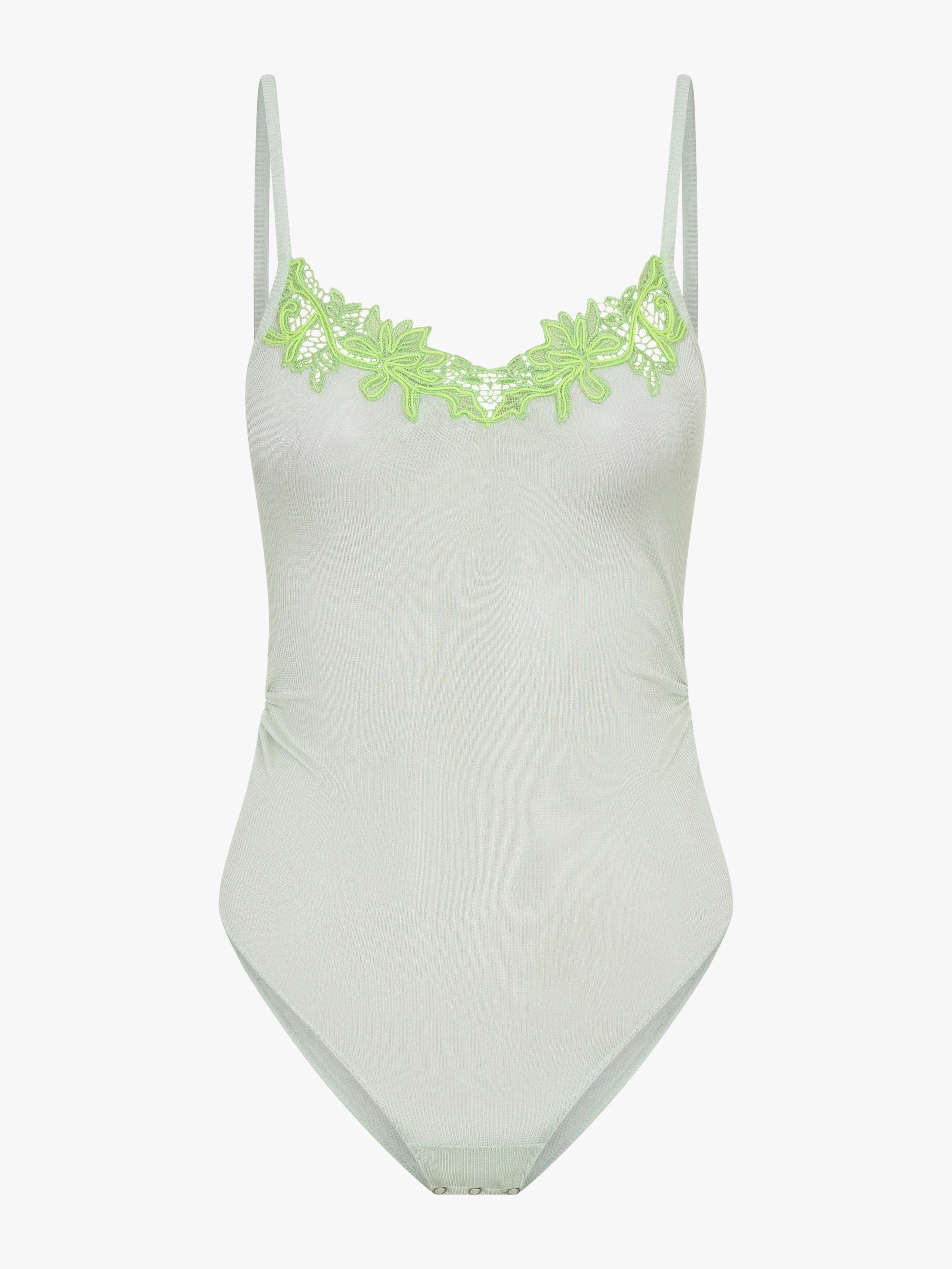Christopher Esber - Hibiscus Embroidered Rib Bodysuit - Image 6