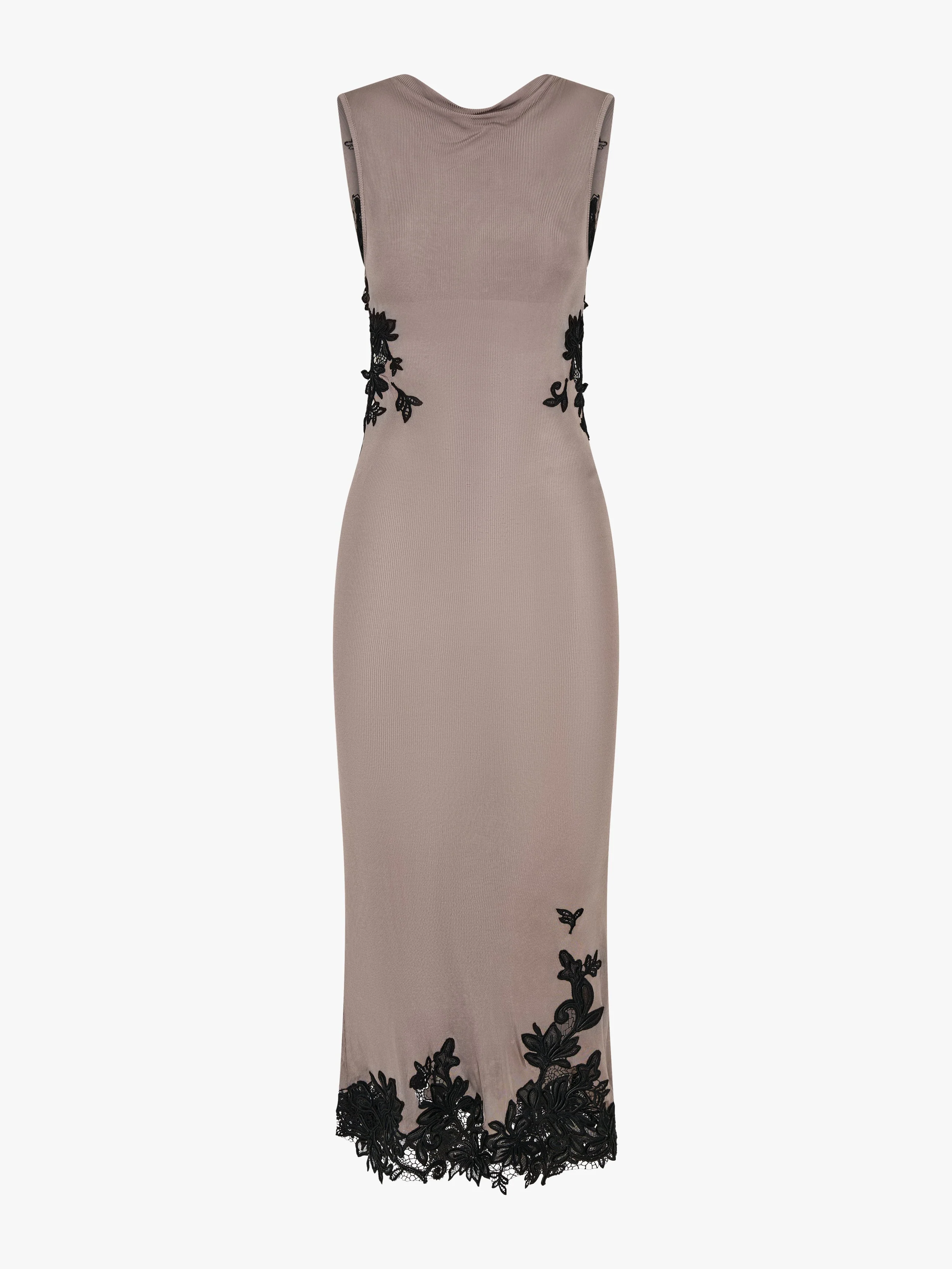 Christopher Esber - Hibiscus Embroidered Rib Dress - Image 6