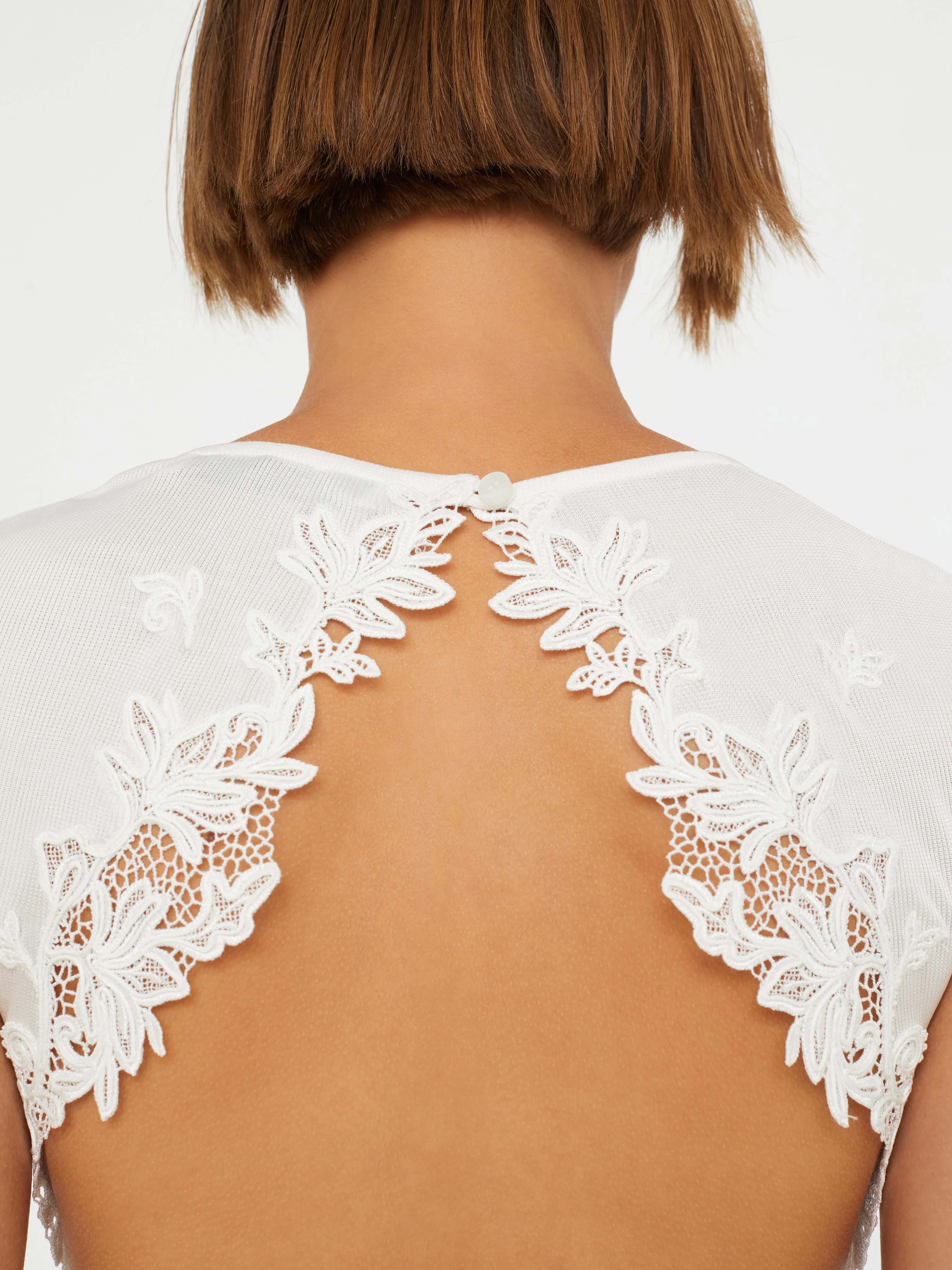 Christopher Esber - Hibiscus Embroidered Rib Dress - Image 5