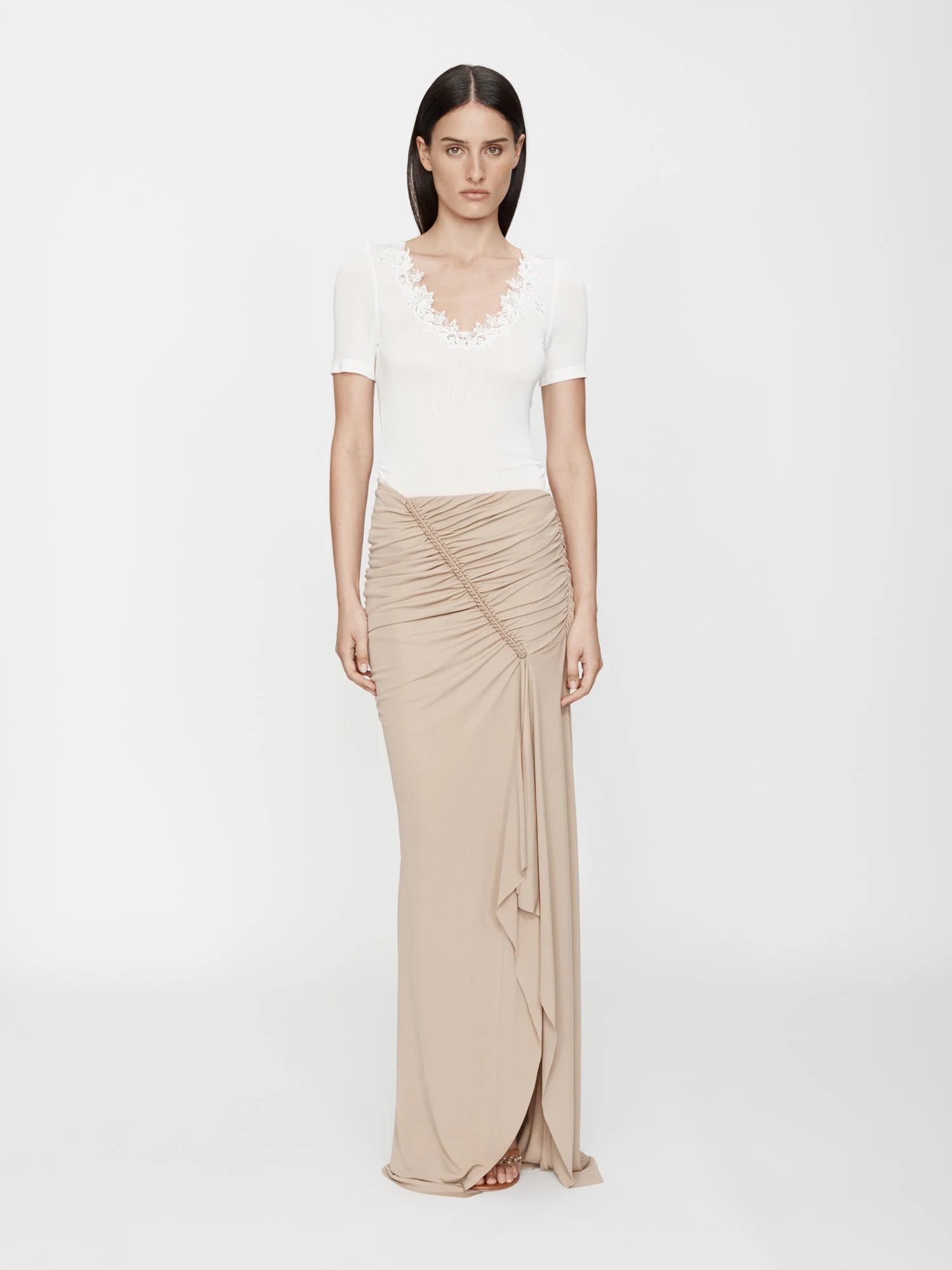 Christopher Esber - Hibiscus Embroidered Rib Tee - Image 4