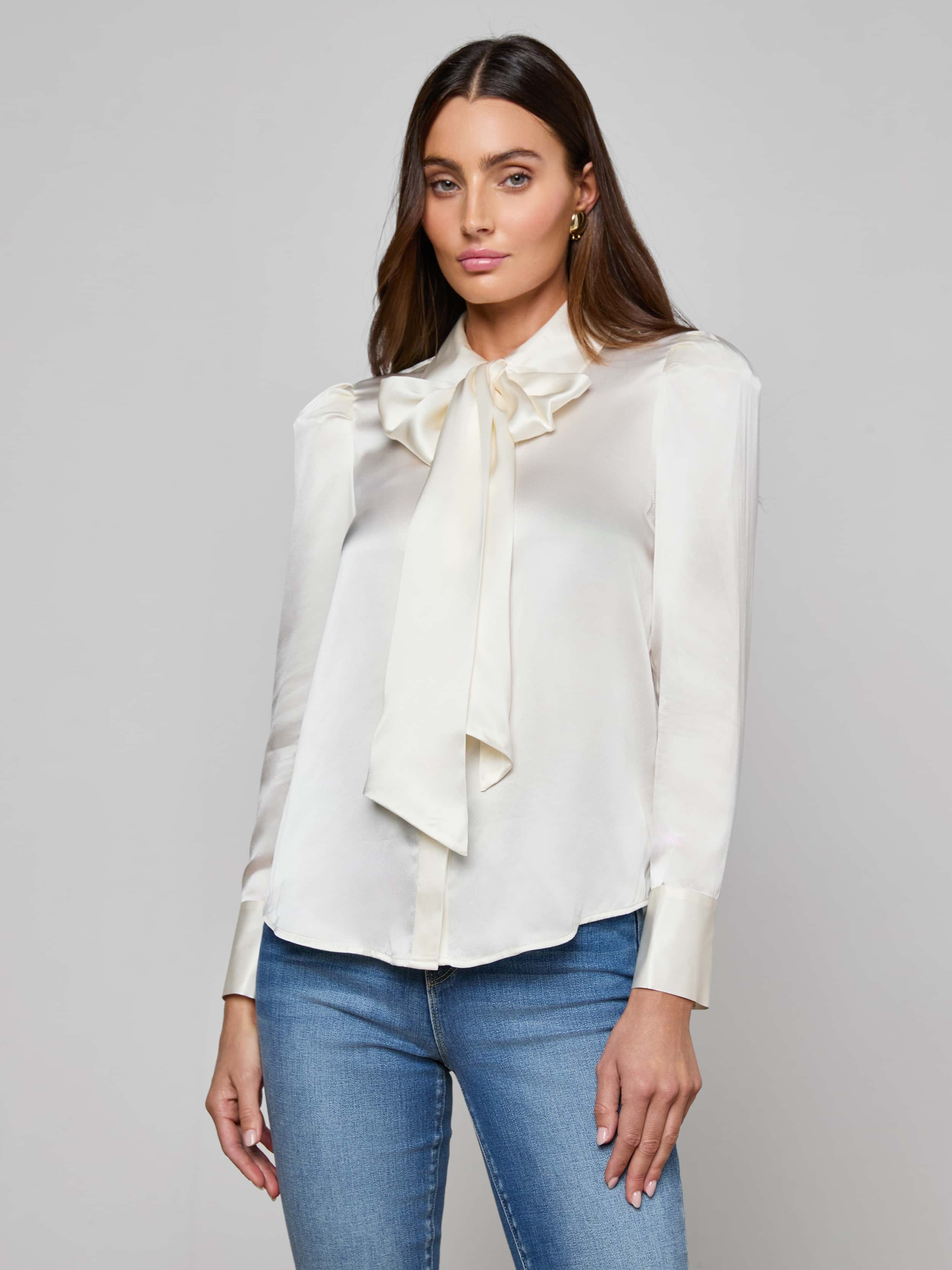 L'AGENCE - Honey Silk Blouse